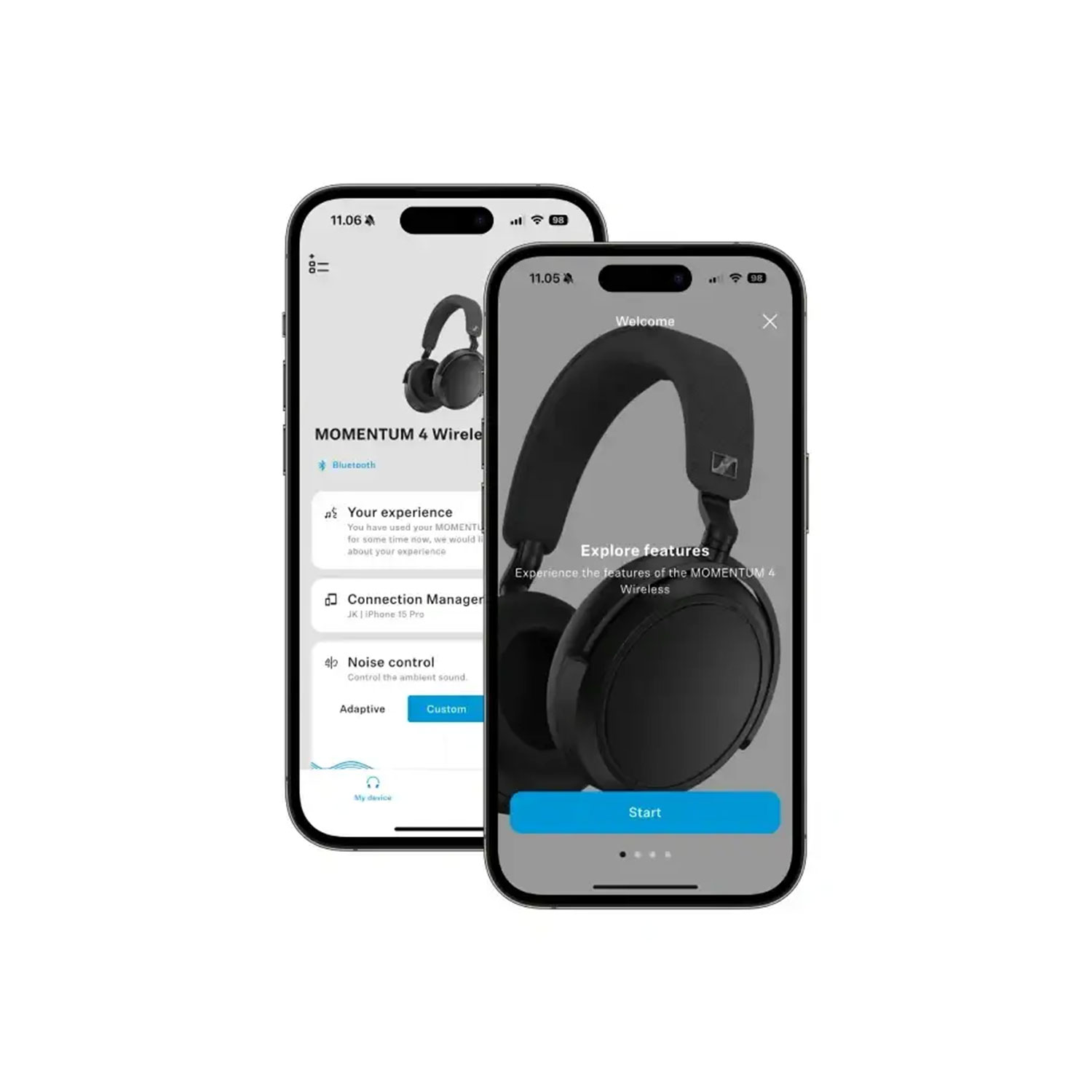 هدفون بی سیم سنهایزر مدل Sennheiser Momentum 4 Wireless — تصویر ۶