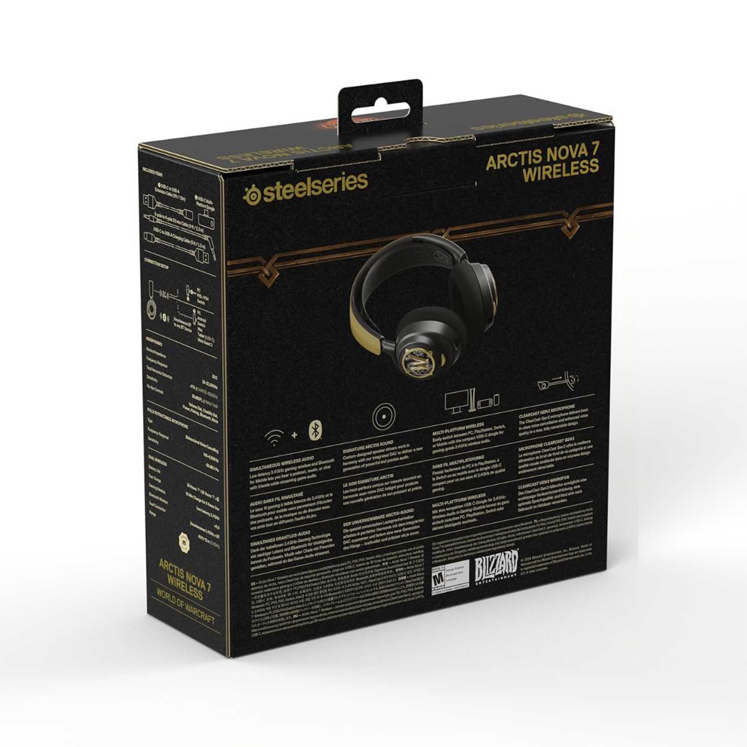 هدست گیمینگ استیل سریز مدل SteelSeries Arctis Nova 7 World of Warcraft Edition — تصویر ۷