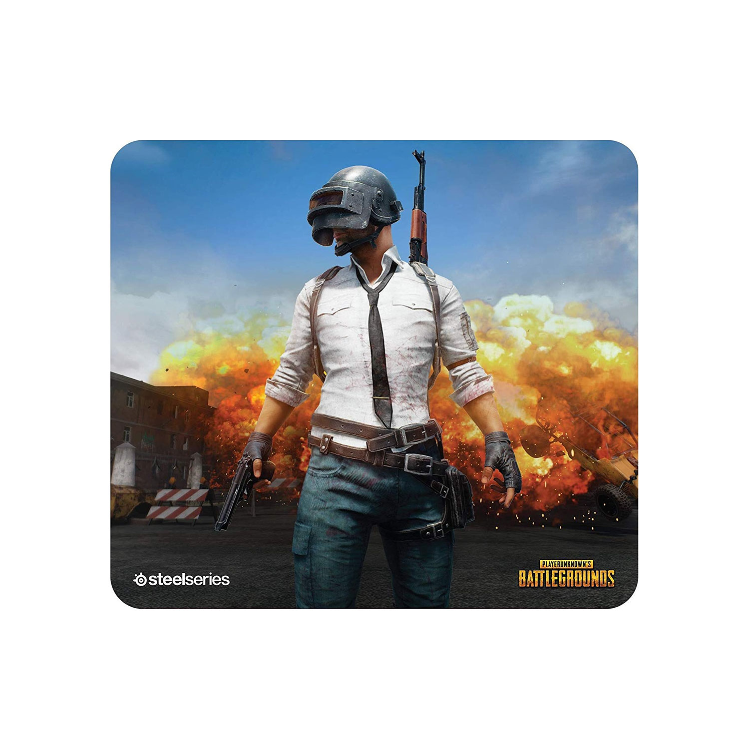 موس پد استیل سریز مدل QcK+ PUBG Erangel Edition