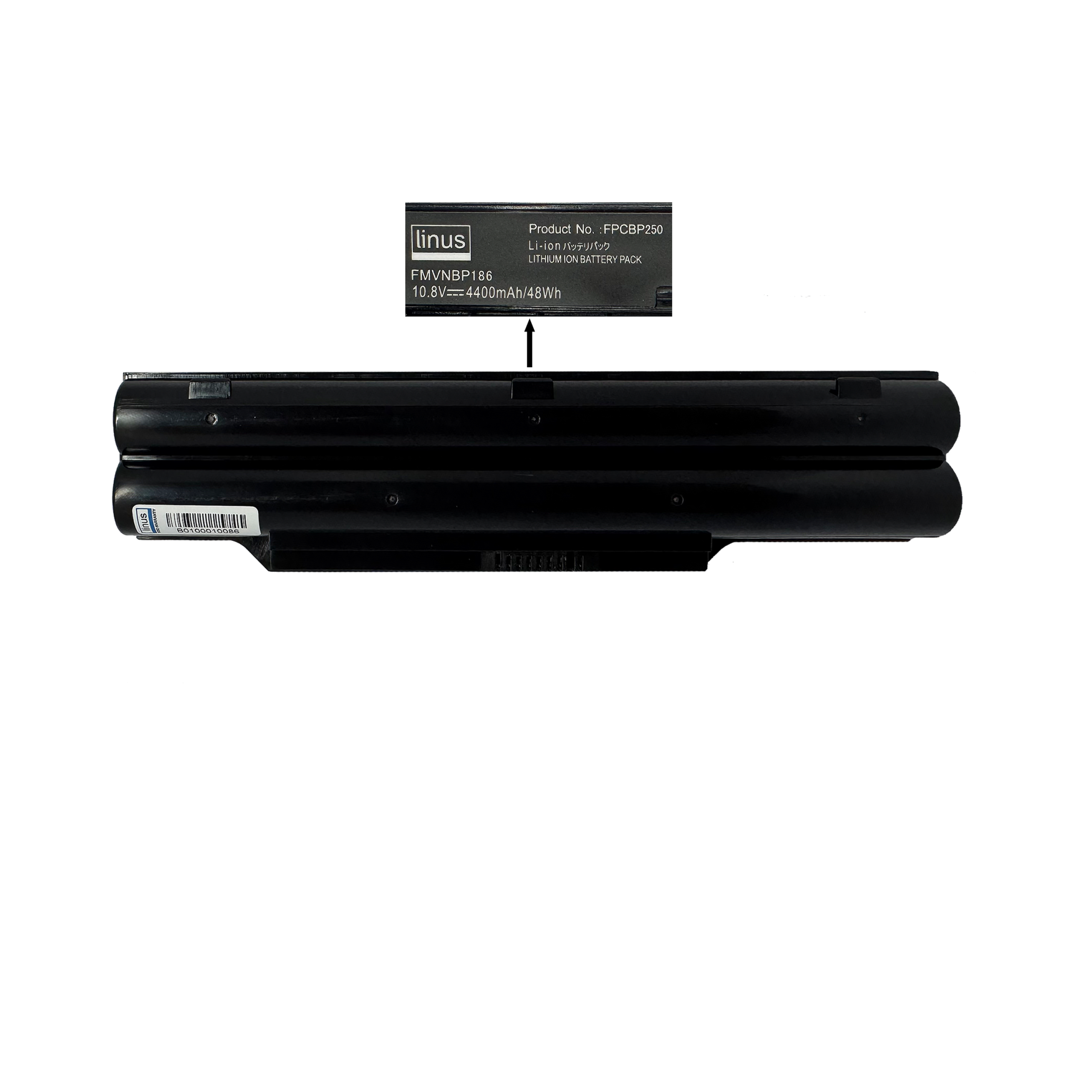 FUJITSU BATTERY LH530-bp250 6CELL 4400MAH — تصویر ۳