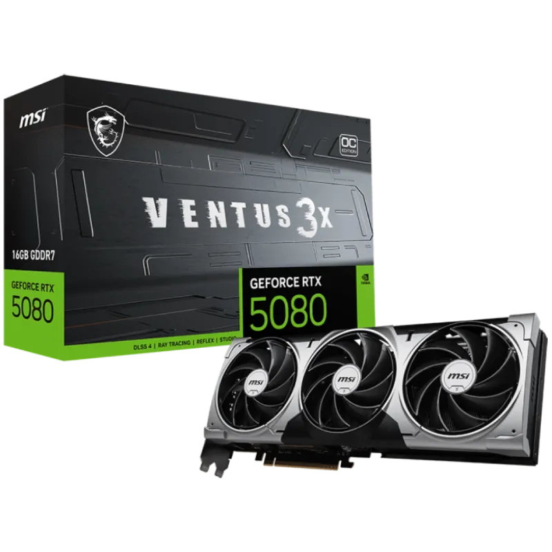 کارت گرافیک MSI RTX 5080 Ventus 3X OC 16Gb
