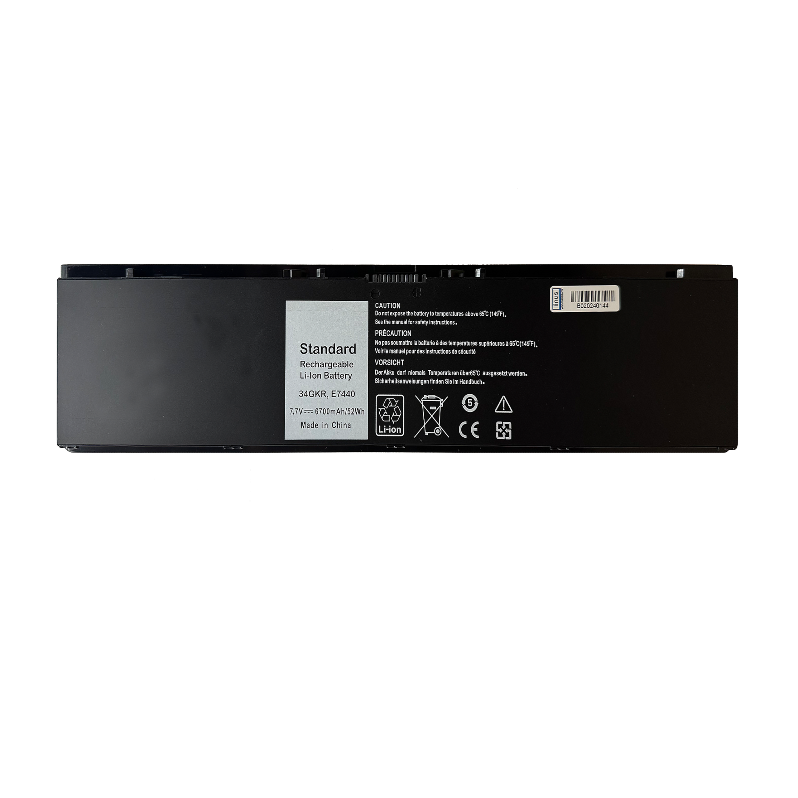 DELL BATTERY E7440 34GKR 6700MAH — تصویر ۲