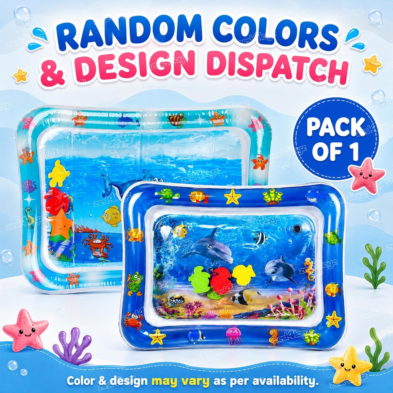 تشک بازی آبی نوزاد Baby Play Water Mat — تصویر ۳