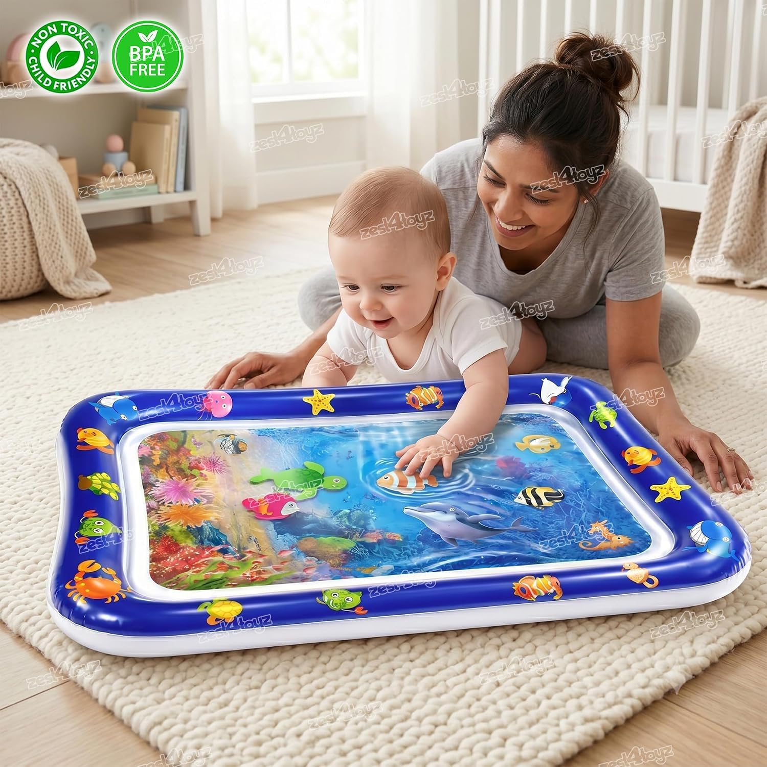 تشک بازی آبی نوزاد Baby Play Water Mat — تصویر ۵