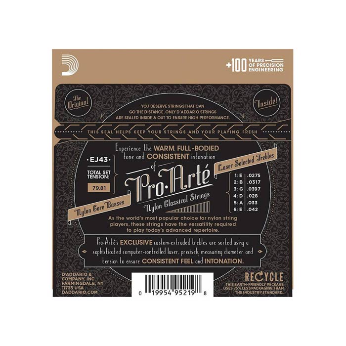 سیم گیتار Daddario مدل EJ43 لایت تنشن اصل آمریکا — تصویر ۳