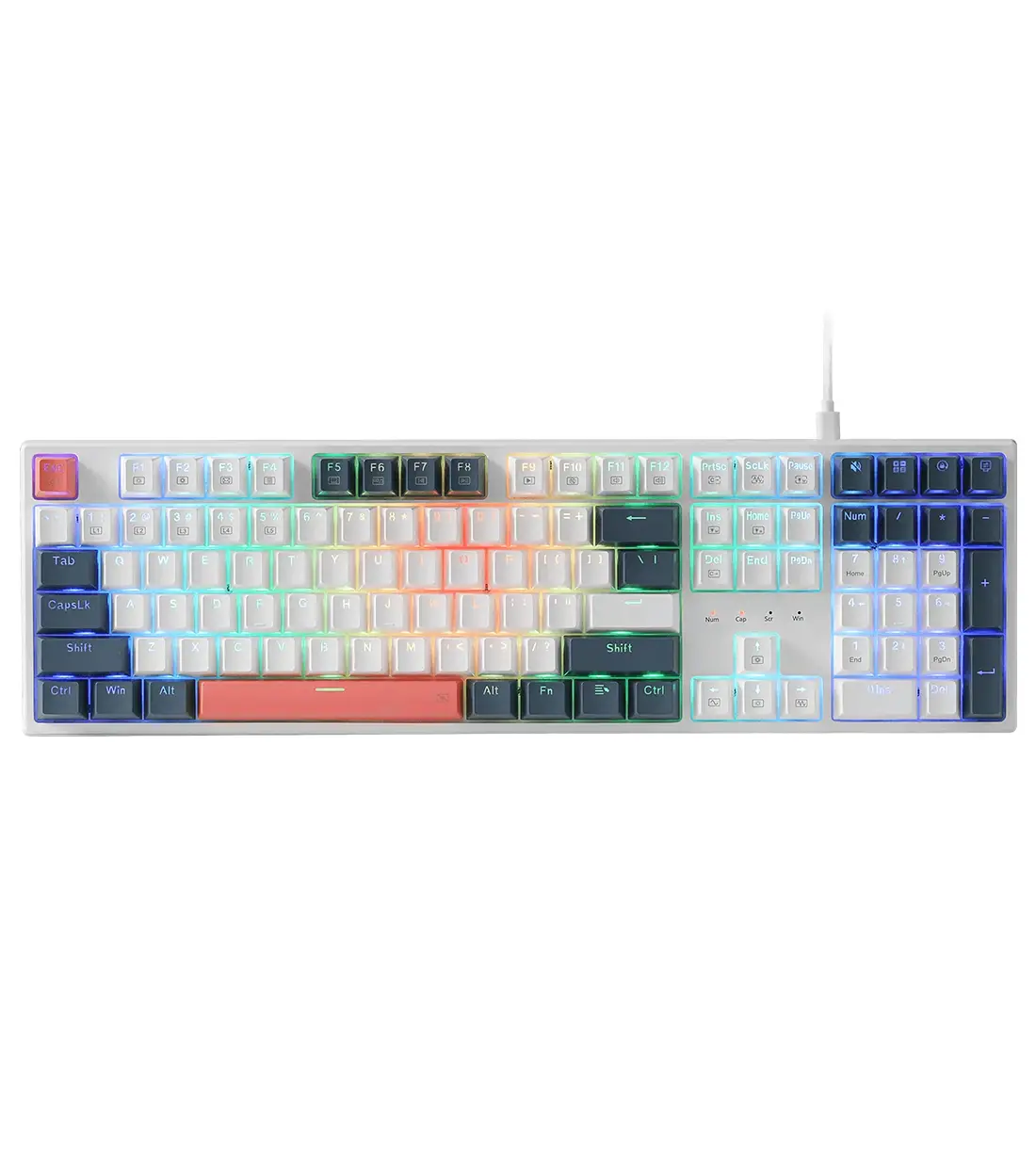 کیبورد گیمینگ ردراگون Trundle K668 WBO RGB