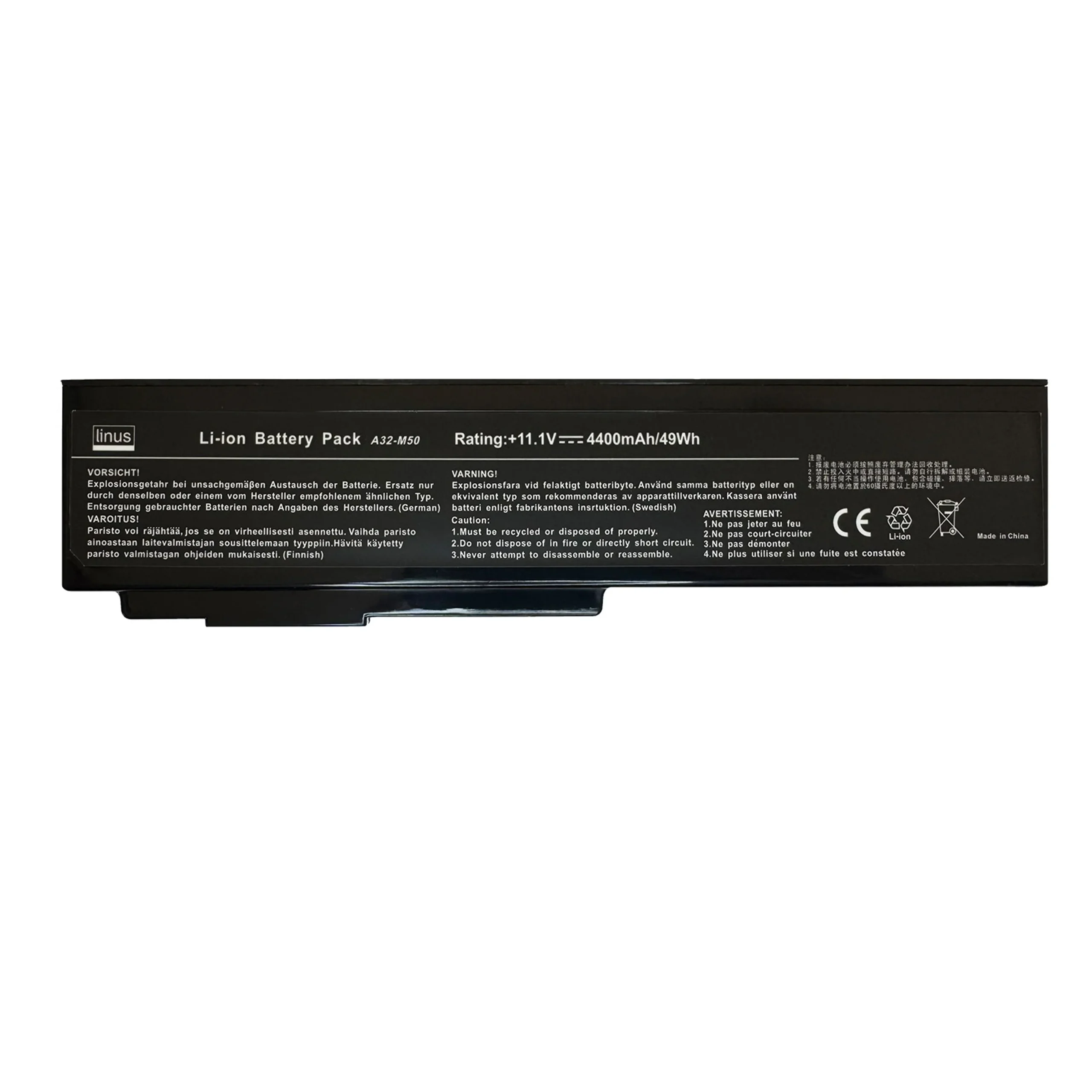 ASUS BATTERY N61-N52 6CELL 4400MAH — تصویر ۳