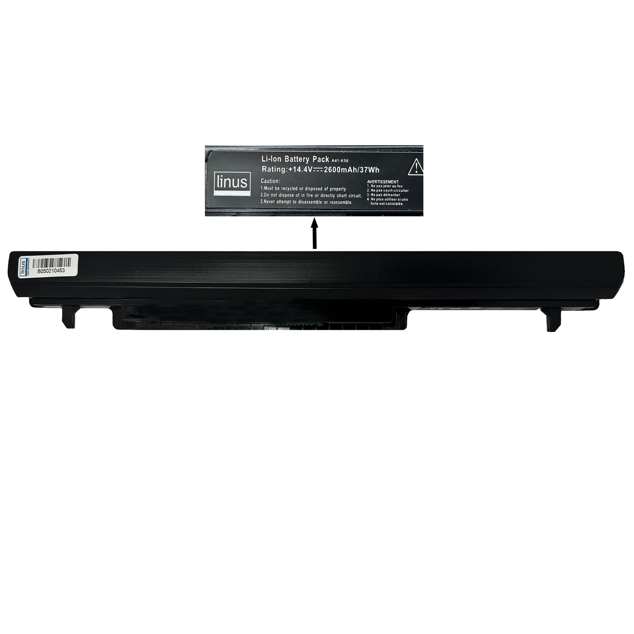 ASUS BATTERY S550-K56 4CELL 2600MAH — تصویر ۲