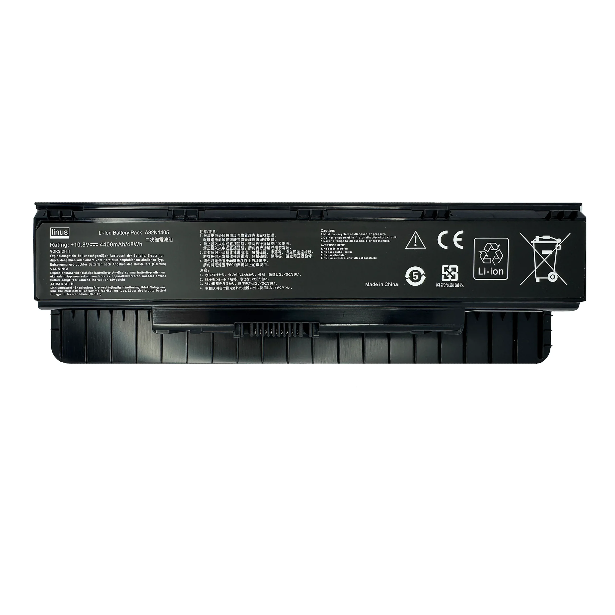 ASUS BATTERY G551 A32N1405 6CELL 4400mAh — تصویر ۳
