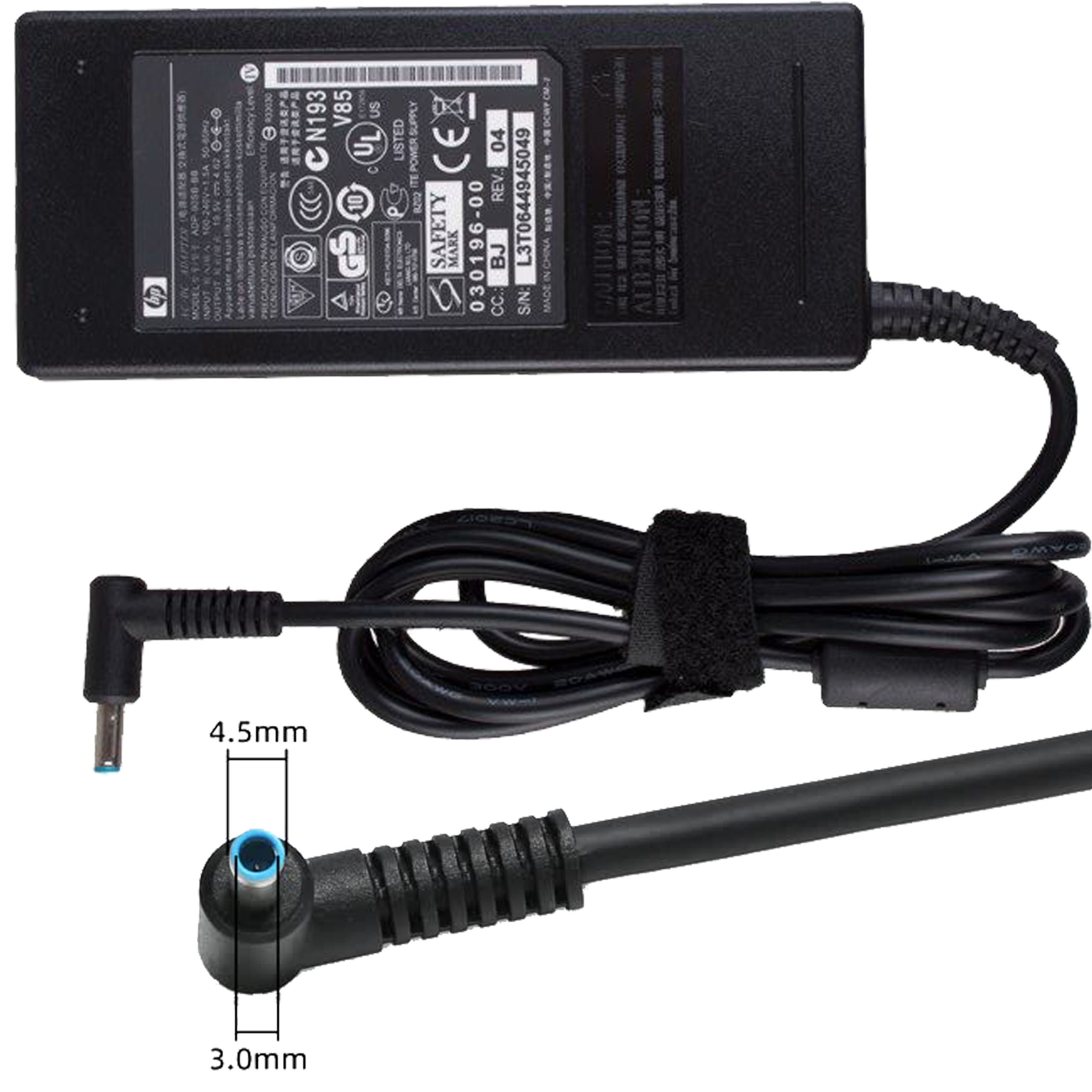 HP Adapter 19.5V 4.62A 90w (4.5*3.0) blue 90W