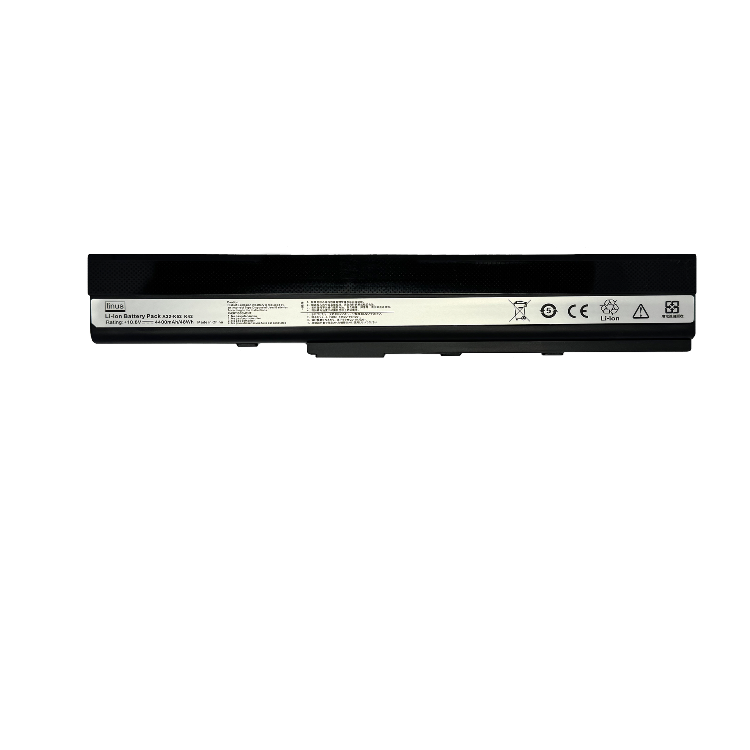 ASUS BATTERY K52-A52F 6CELL 4400MAH — تصویر ۲