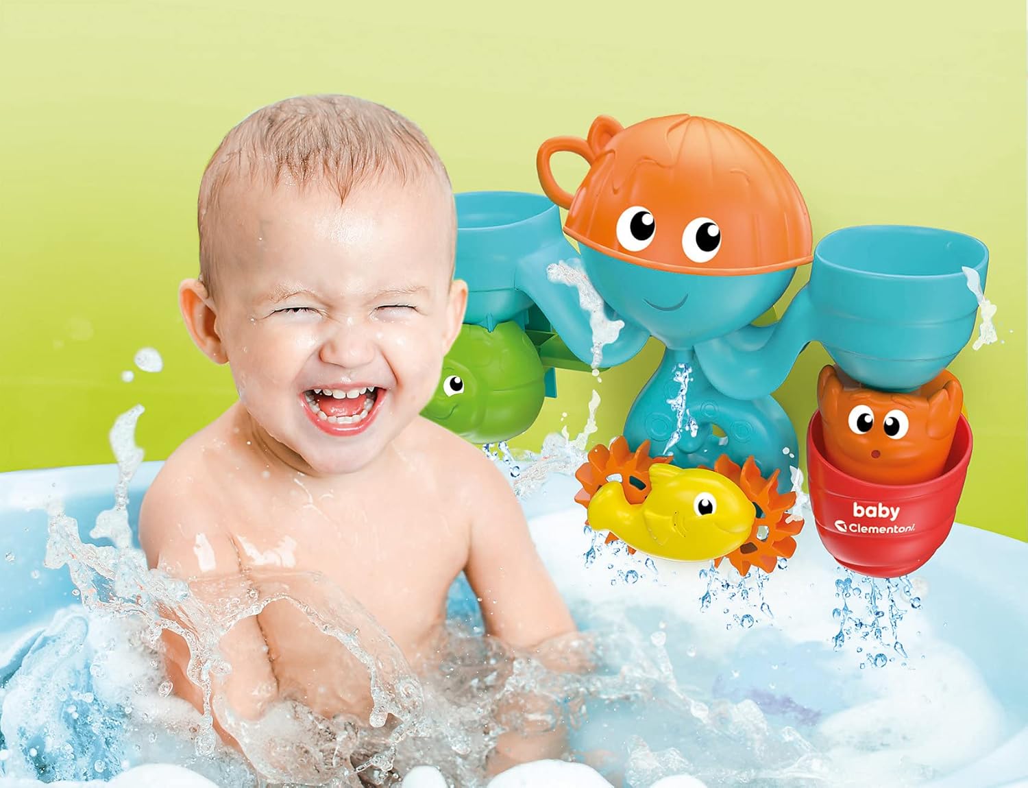 اسباب بازی حمام کلمنتونی Clementoni مدل 17458 | Octo Park Water Friends — تصویر ۶