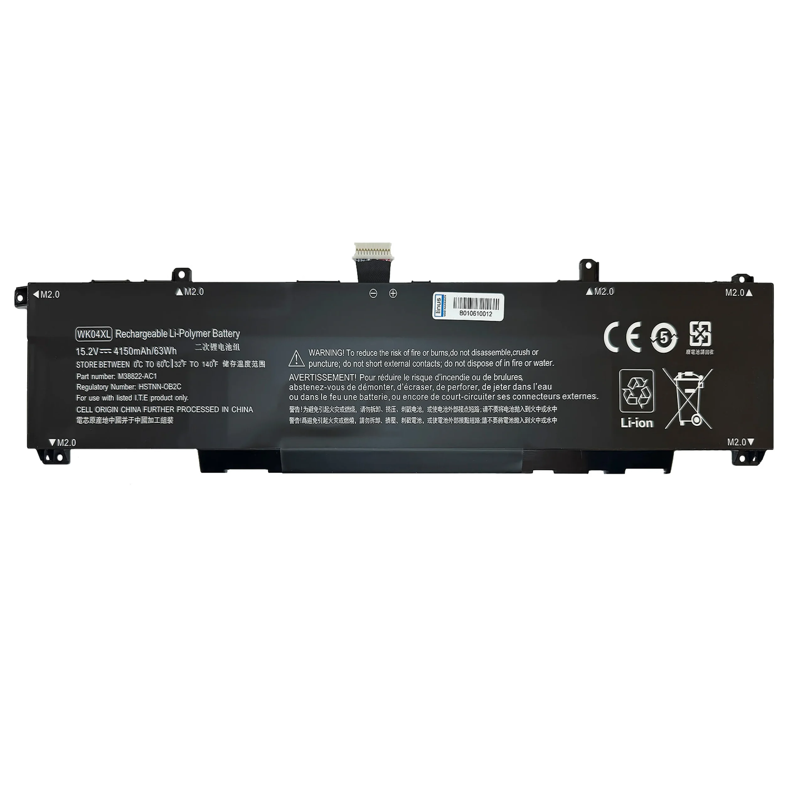 HP BATTERY WK04XL 4150MAH