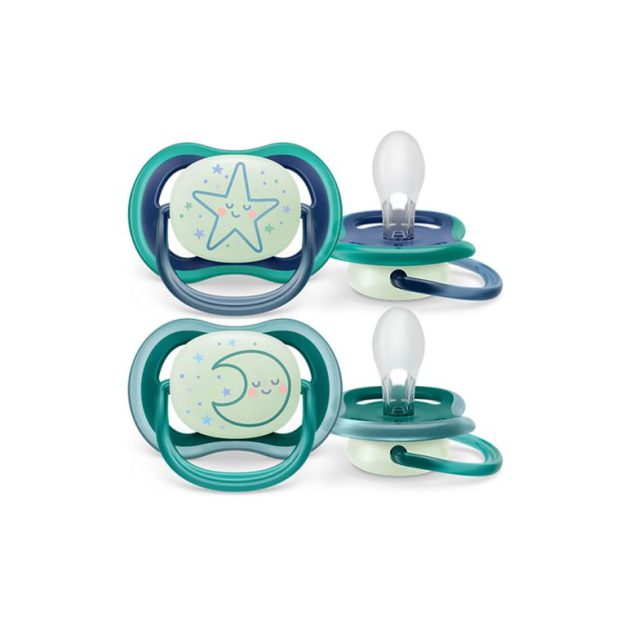 پستانک شبرنگی اونت 18-6 ماه Philips Avent Ultra Air (ماه و ستاره)