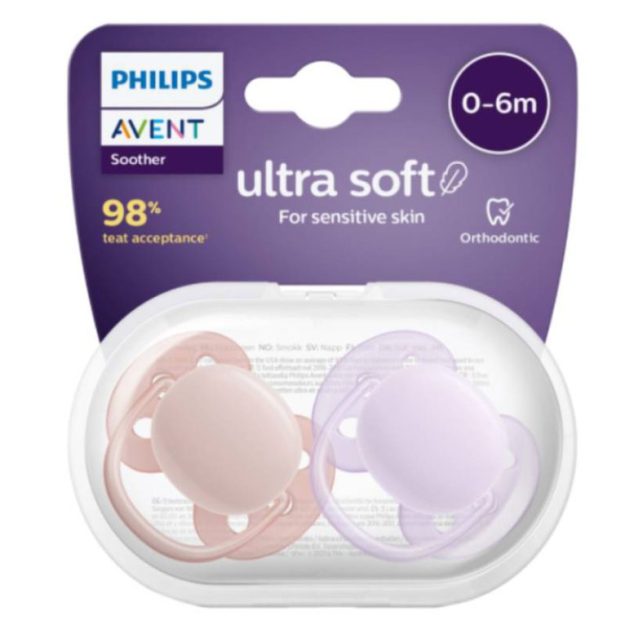 پستانک ارتودنسی اونت ۰-۶ ماه UltraSoft — تصویر ۲