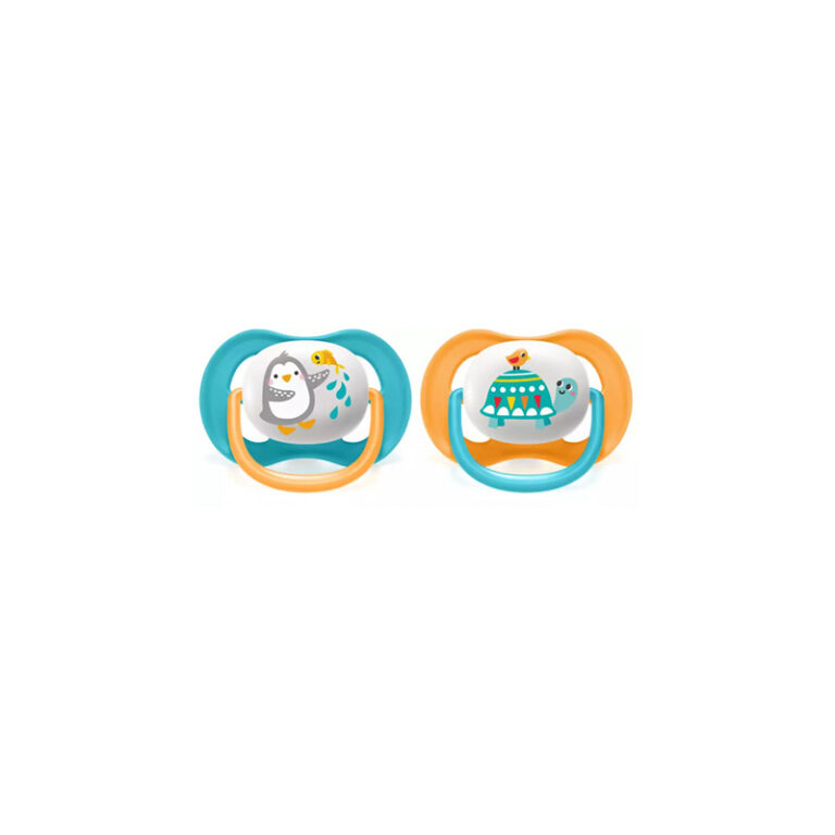 پستانک ارتودنسی 18-6 ماه اونت Philips Avent (لاکپشت و پنگوئن) — تصویر ۳