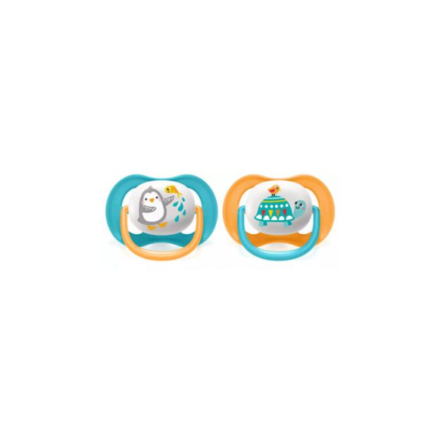 پستانک ارتودنسی 18-6 ماه اونت Philips Avent (لاکپشت و پنگوئن)