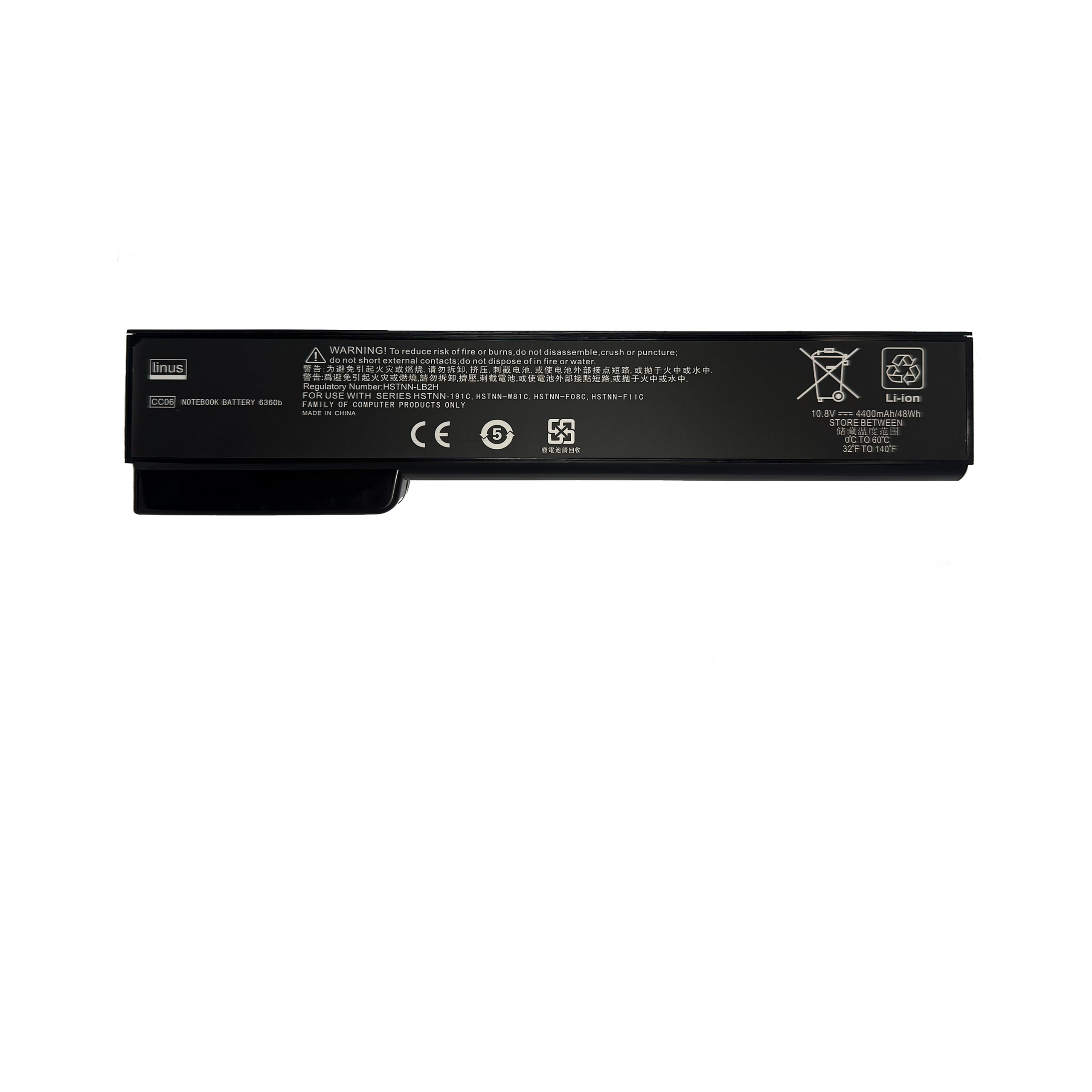HP BATTERY 8460W CC06 6CELL 4400MAH — تصویر ۲
