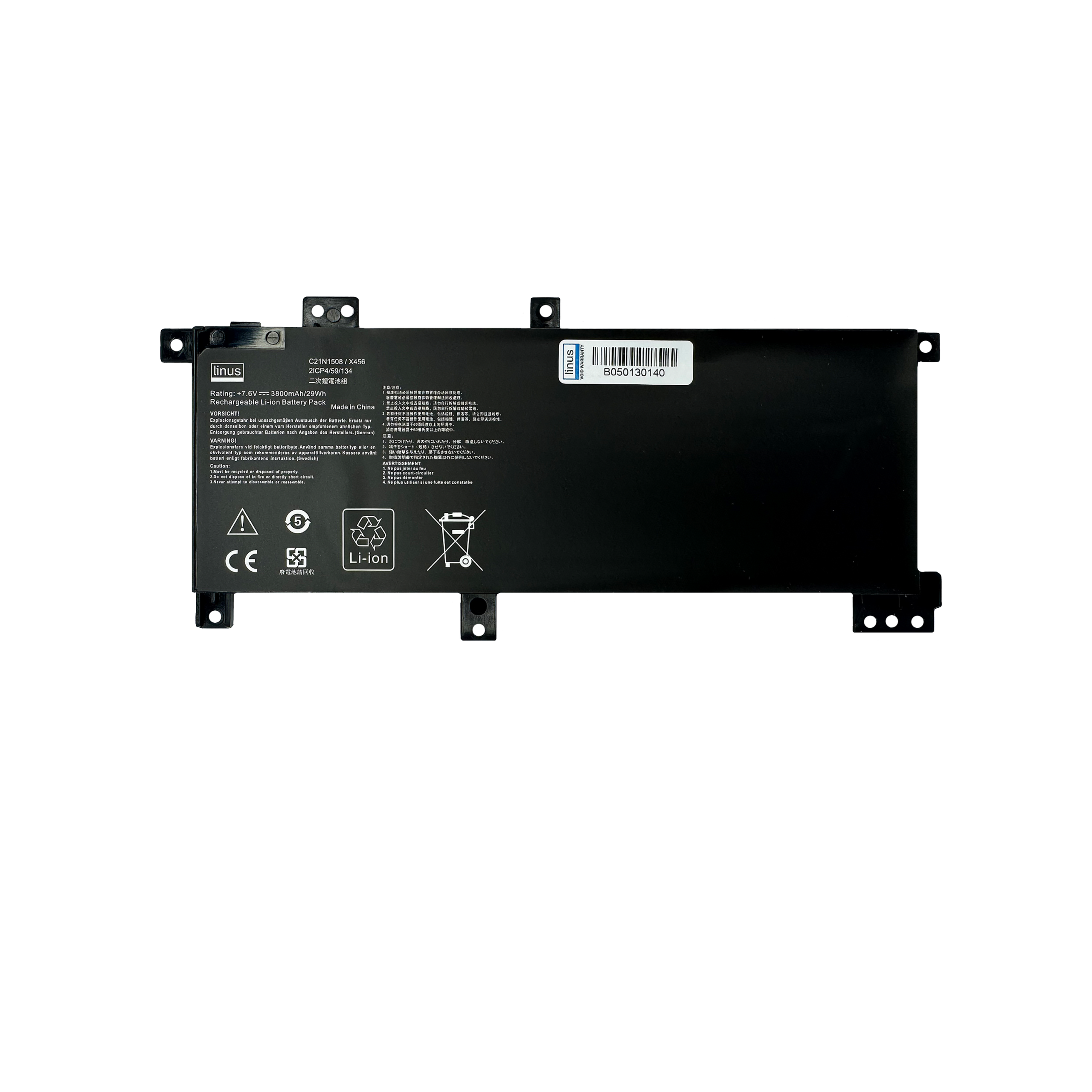 ASUS BATTERY X456 C21N1508 3800MAH — تصویر ۲