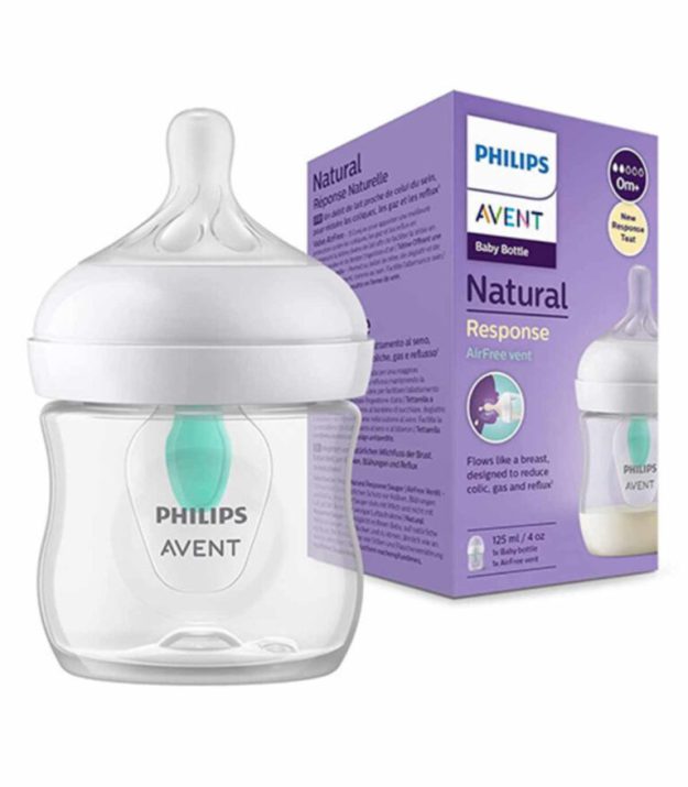 شیشه شیر 125 میل سوپاپ دار اونت Philips Avent مدل Response