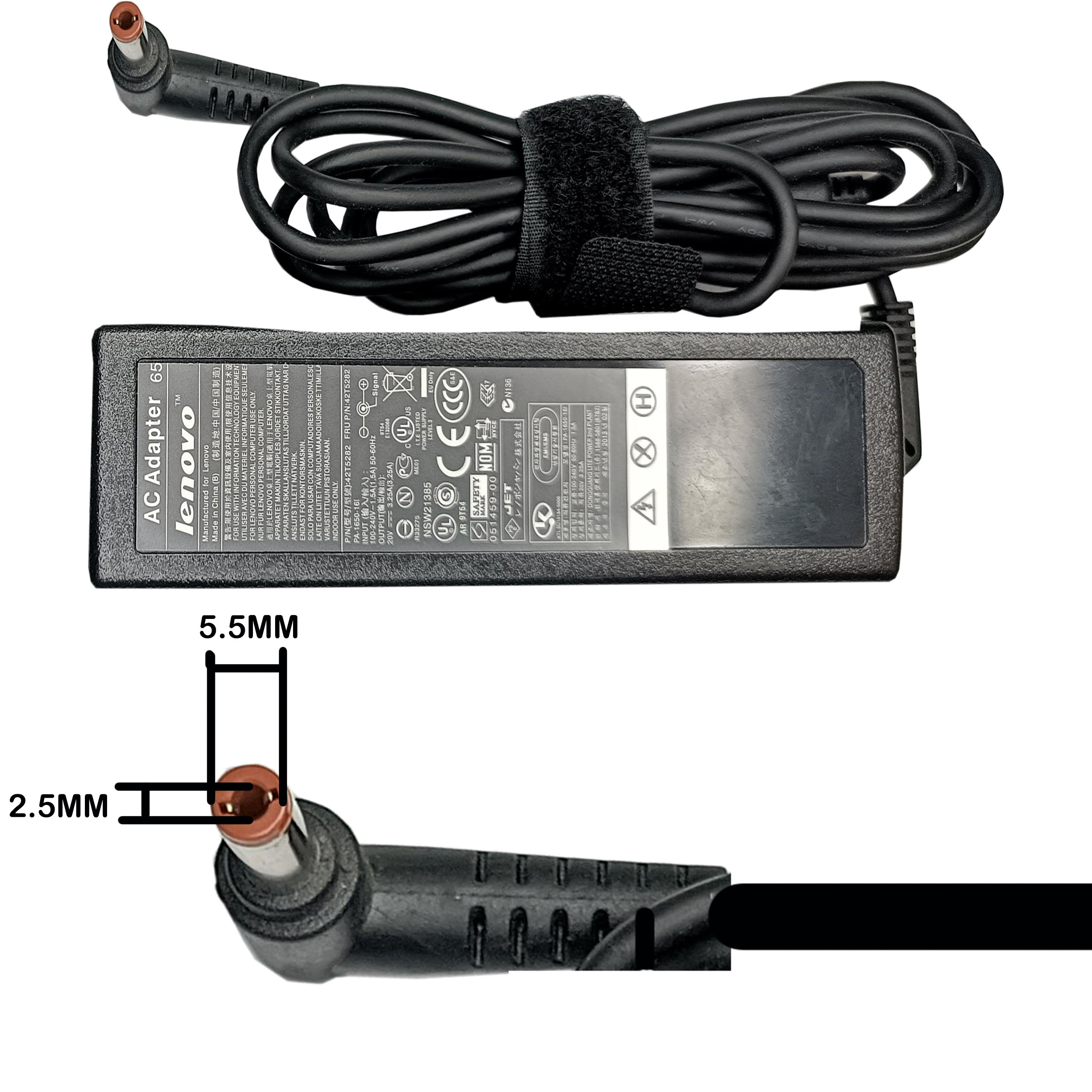 LENOVO Adapter 20V 3.25A (5.5*2.5) LONG 65W
