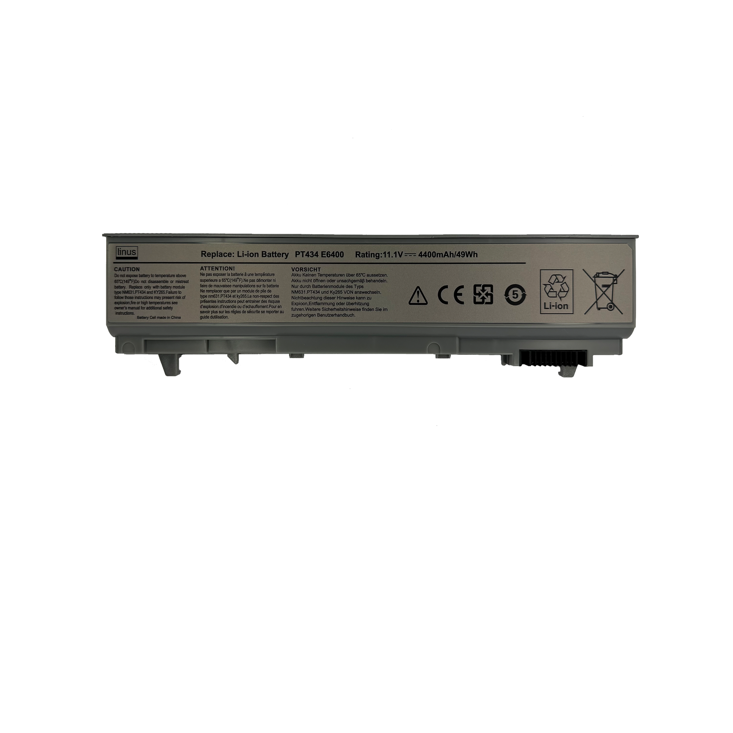 DELL BATTERY E6400-E6410-E6500-E6510 6CELL 4400 MAH — تصویر ۲