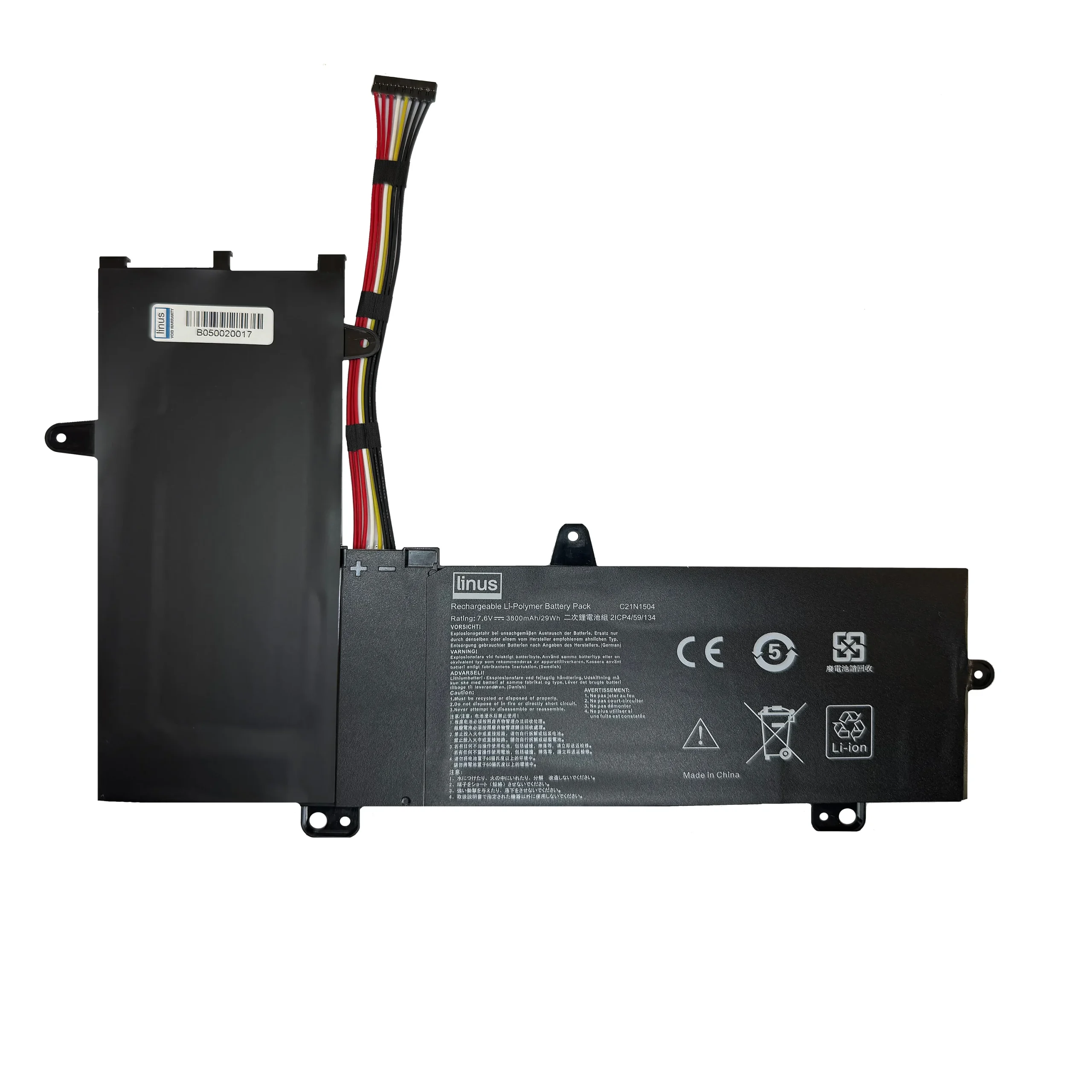 ASUS BATTERY C21N1504 TP200S 3800MAH — تصویر ۲