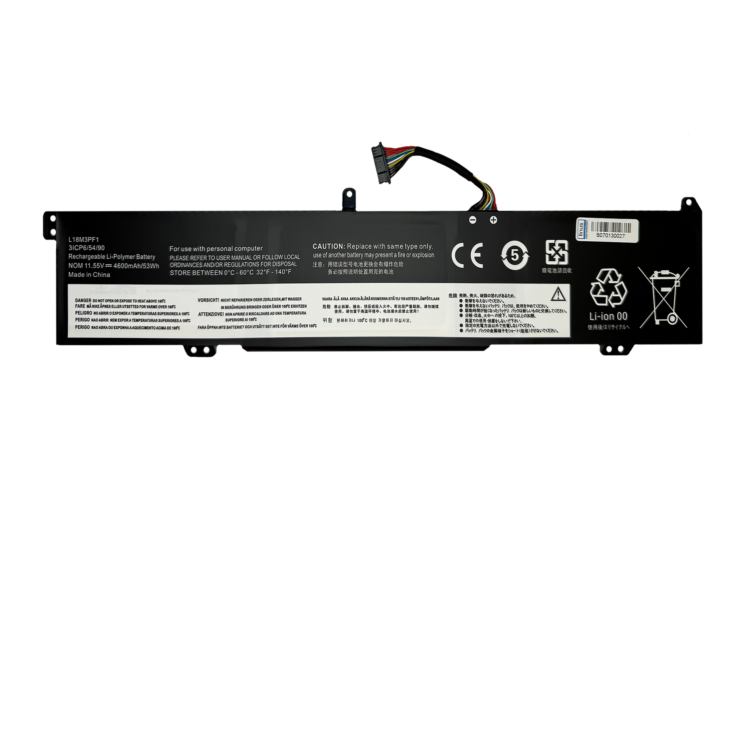 LENOVO BATTERY L340-15 L18M3PF1 4600MAH — تصویر ۲