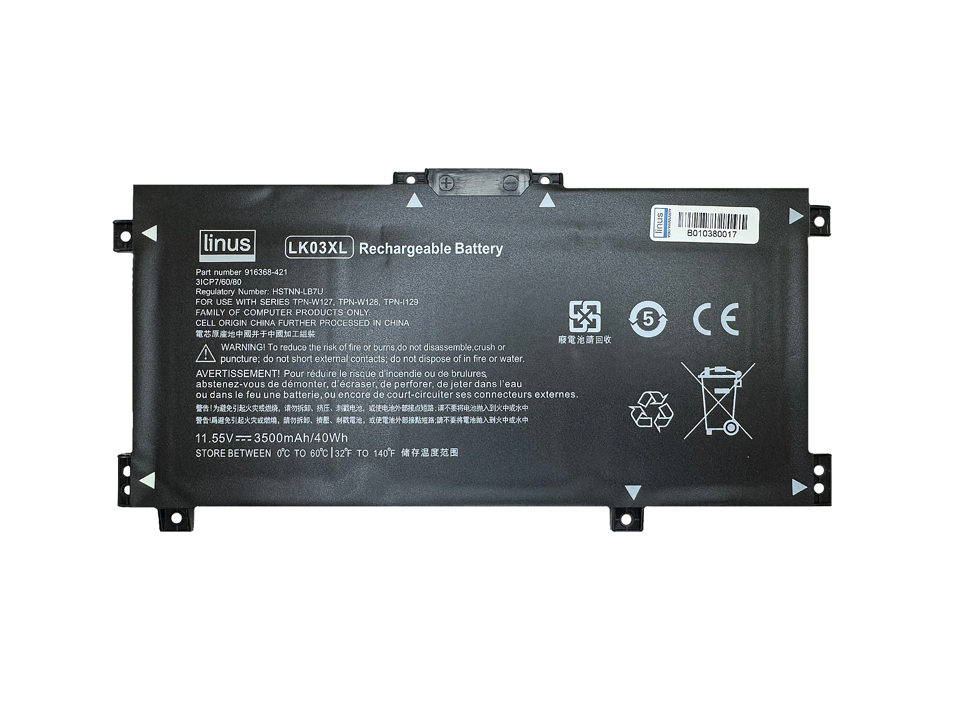 HP BATTERY Envy X360 LK03XL 3560MAH