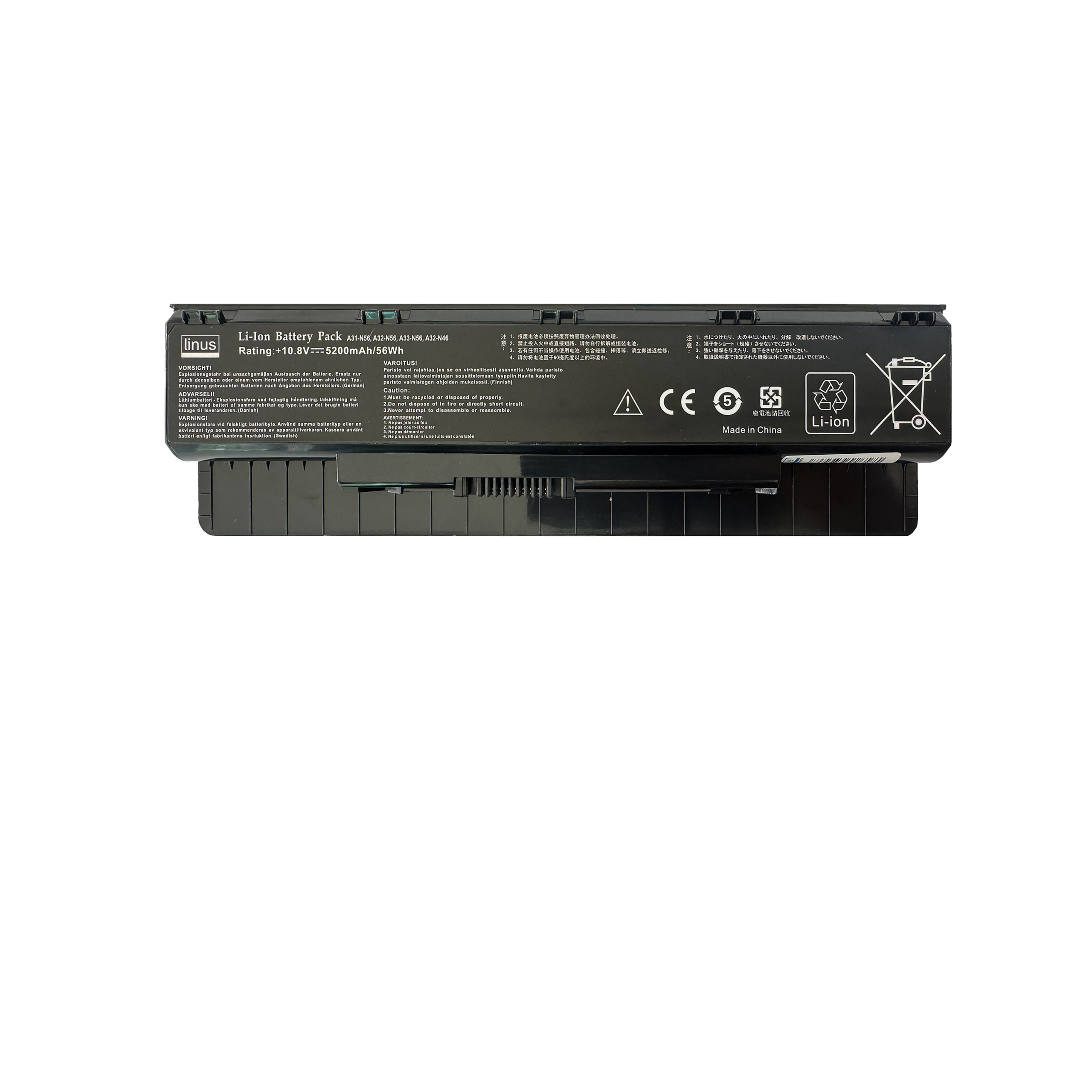 ASUS BATTERY N56 5200MAH — تصویر ۳