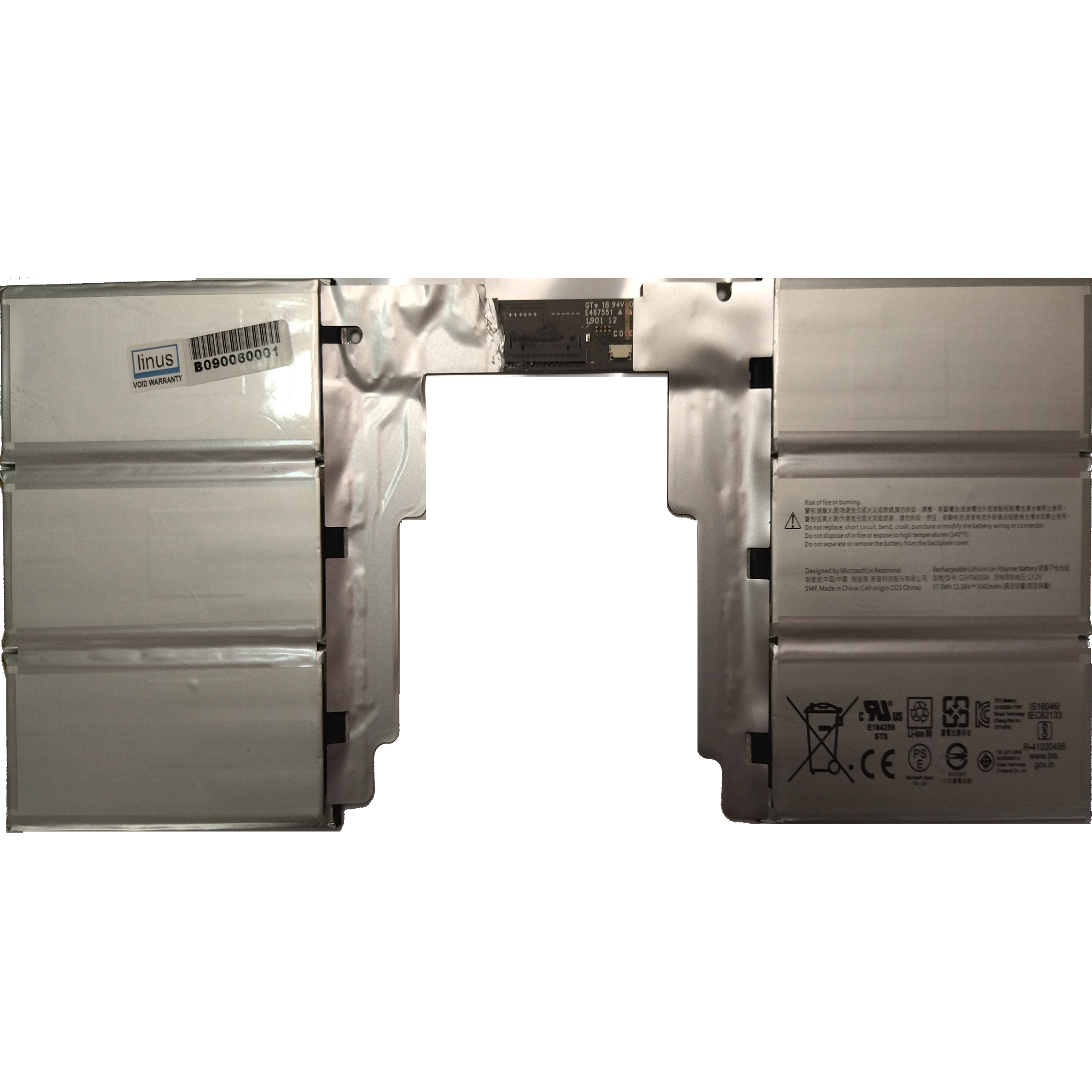SURFACE BATTERY G3HTA050H 5042MAH — تصویر ۲