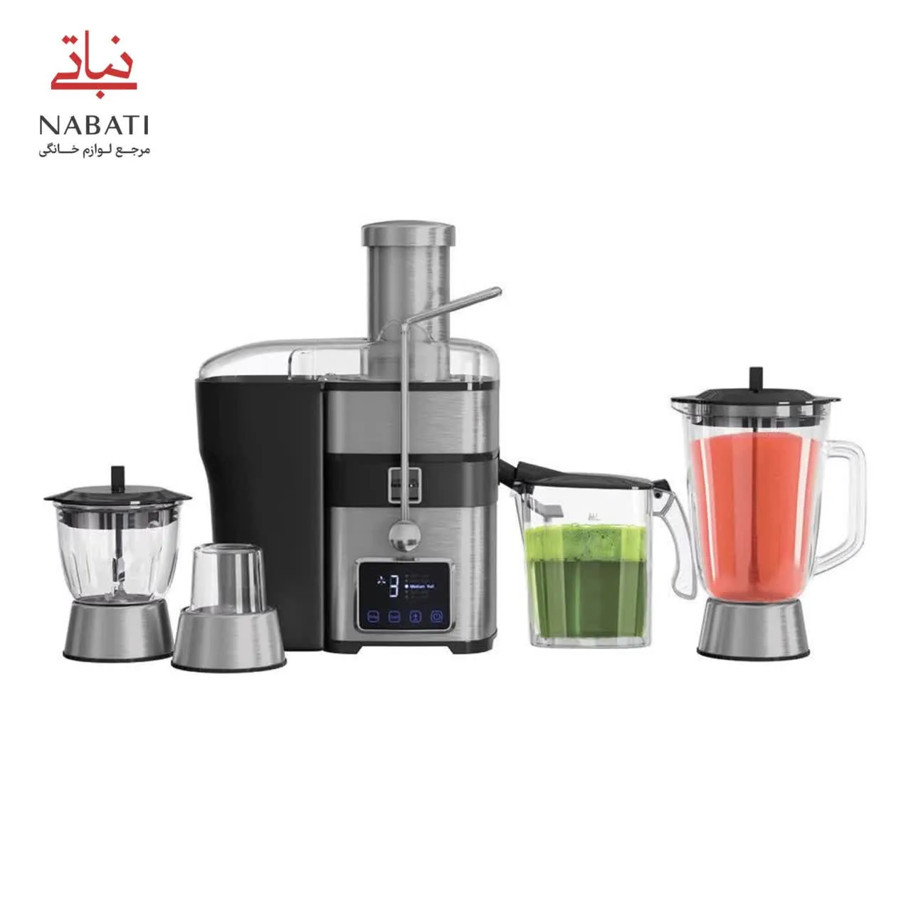 آبمیوه‌گیری 4 کاره دیجیتال لمسی زنیت ZJB-1406 — تصویر ۳