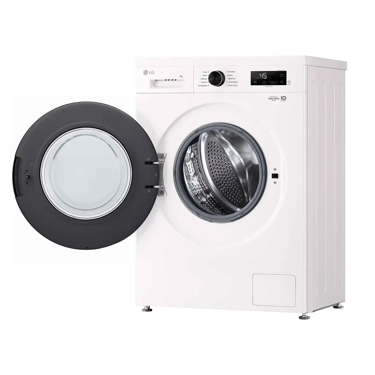 ماشین لباسشویی 7 کیلویی ال جی مدل F2Y1HY65P سفید — تصویر ۳