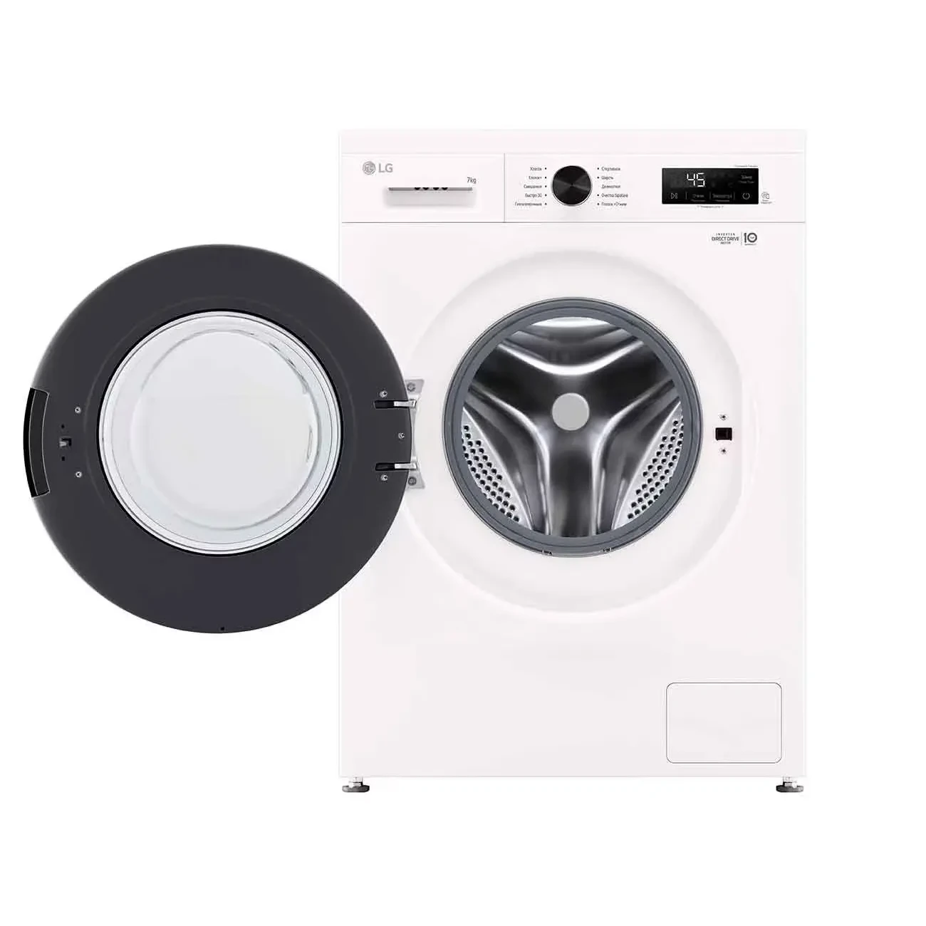 ماشین لباسشویی 7 کیلویی ال جی مدل F2Y1HY65P سفید — تصویر ۴