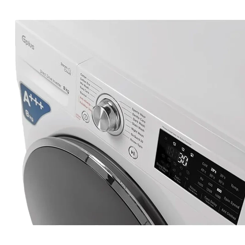 ماشین لباسشویی 8 کیلوگرم اتوماتیک جی پلاس مدل GWM-R88 — تصویر ۵