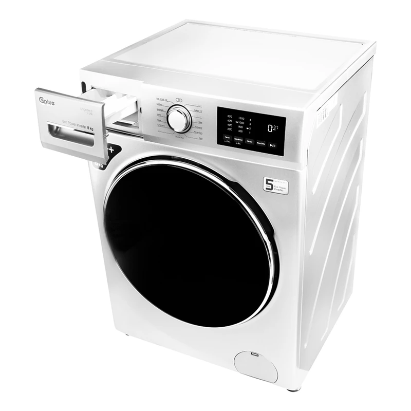 ماشین لباسشویی اتوماتیک جی پلاس مدل GWM-M822W ظرفیت 8 کیلوگرم — تصویر ۴