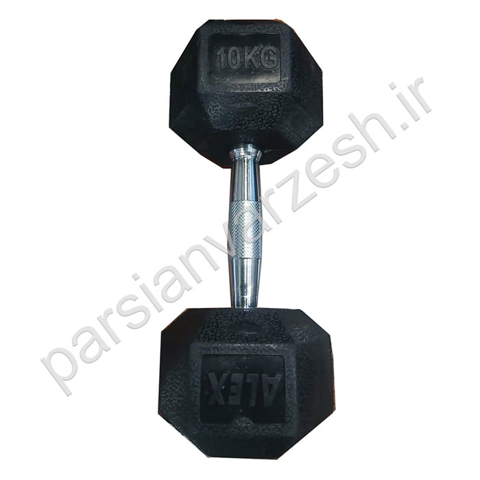 دمبل باشگاهی 6 ضلعی 10 کیلوگرم