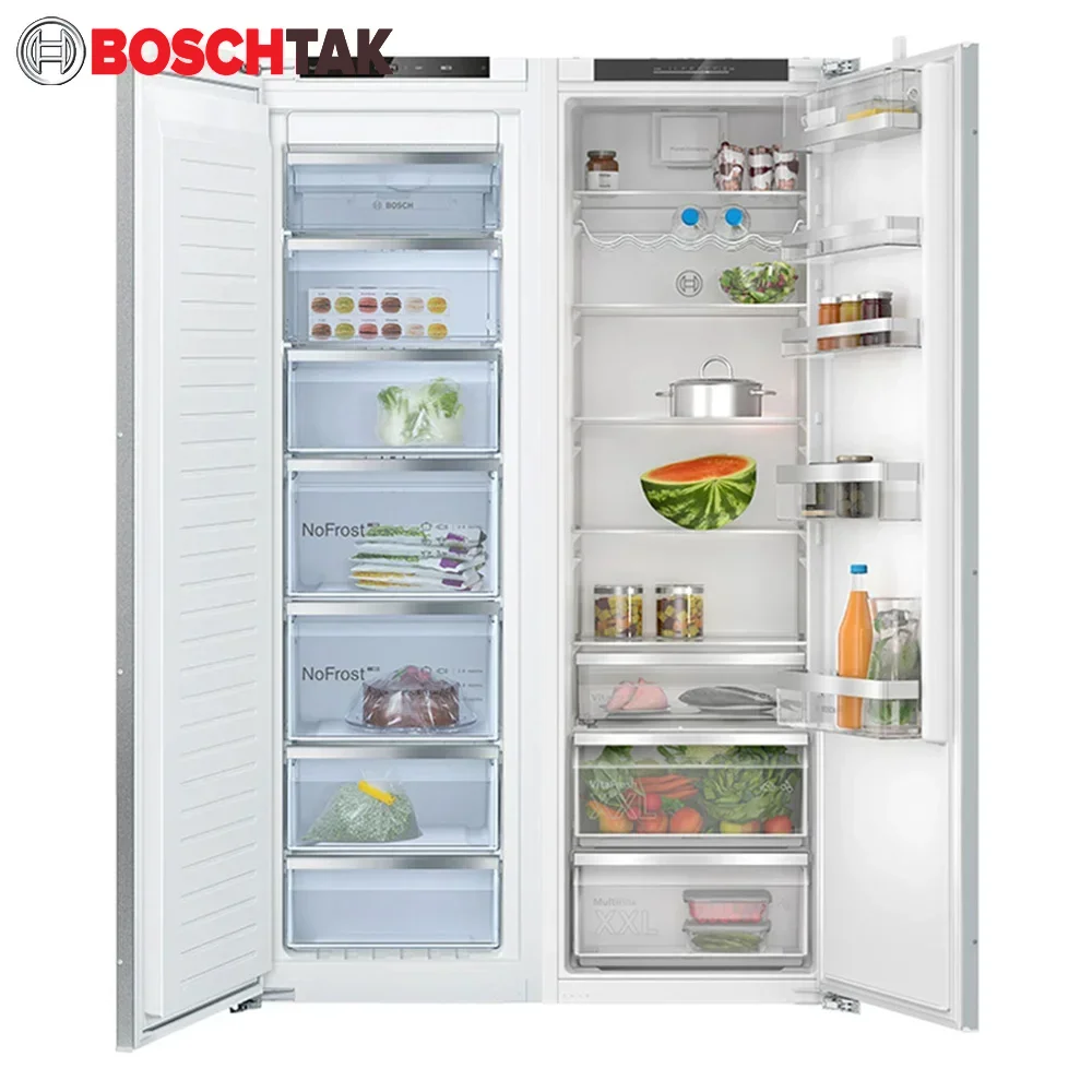یخچال فریزر دوقلو توکار بوش مدل BOSCH KIR81AFD0M-GIN81AEE0M — تصویر ۲