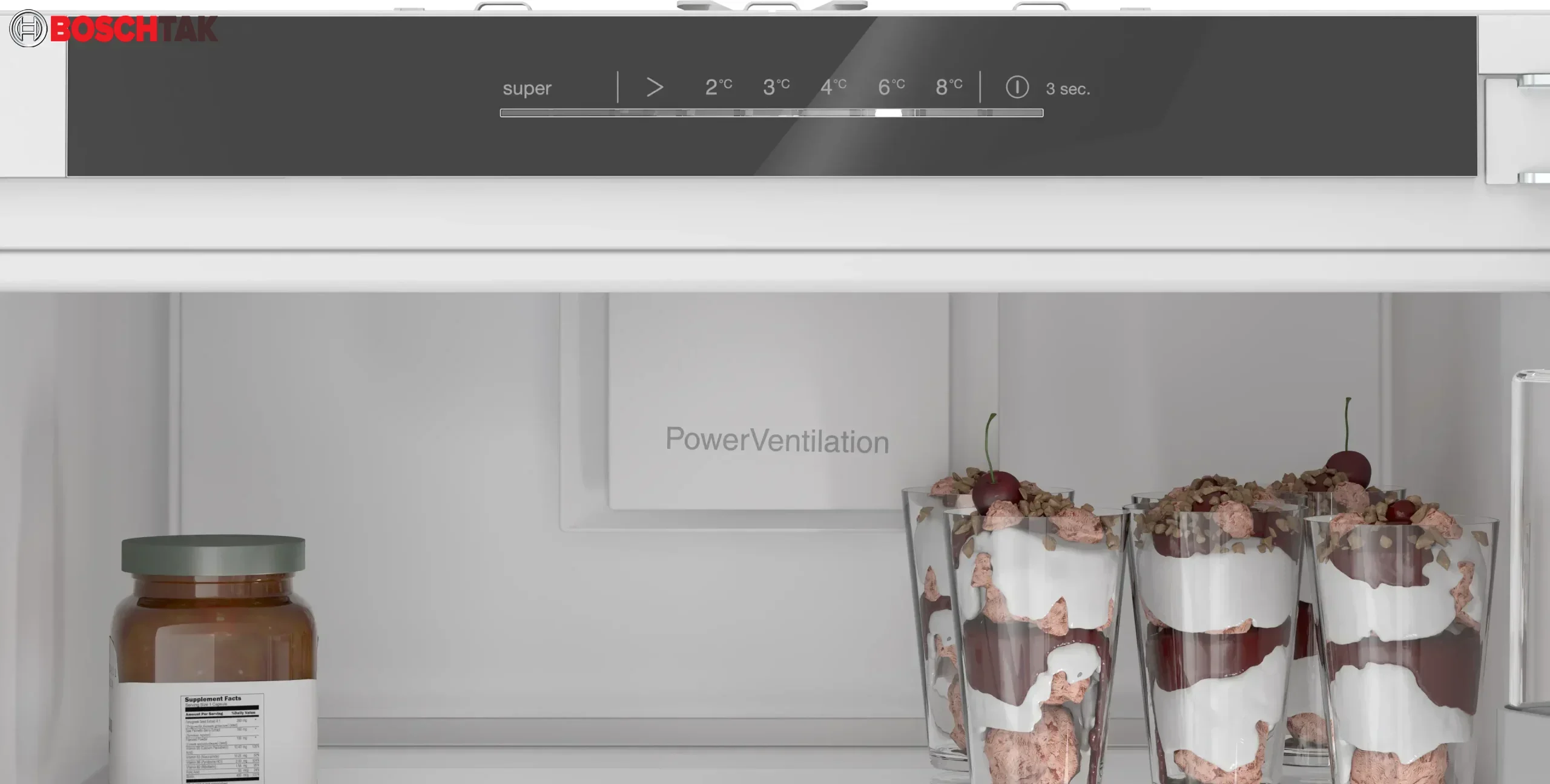 یخچال فریزر دوقلو توکار بوش مدل BOSCH KIR81AFD0M-GIN81AEE0M — تصویر ۶
