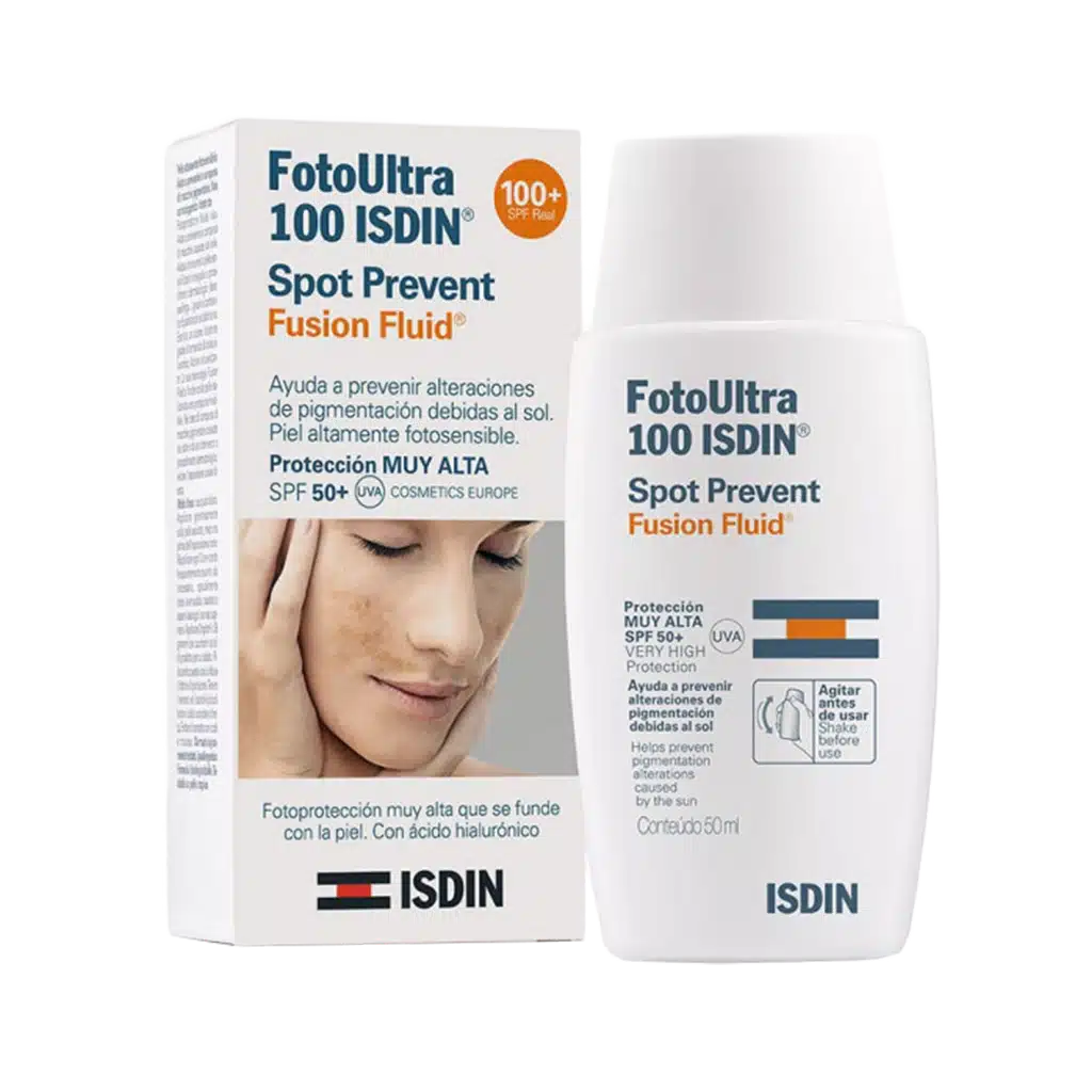 کرم ضد آفتاب فلوئید ضد لک ایزدین FotoUltra Spot SPF50 حجم 50 میلی لیتر — تصویر ۲
