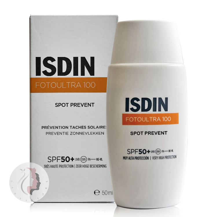 کرم ضد آفتاب فلوئید ضد لک ایزدین FotoUltra Spot SPF50 حجم 50 میلی لیتر — تصویر ۵