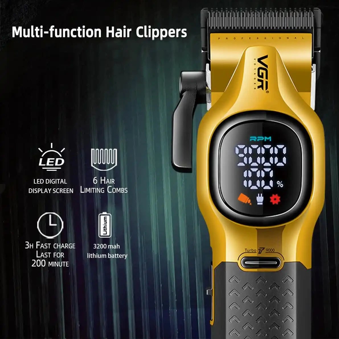 ماشین اصلاح وی جی آر مدل V886C — تصویر ۴