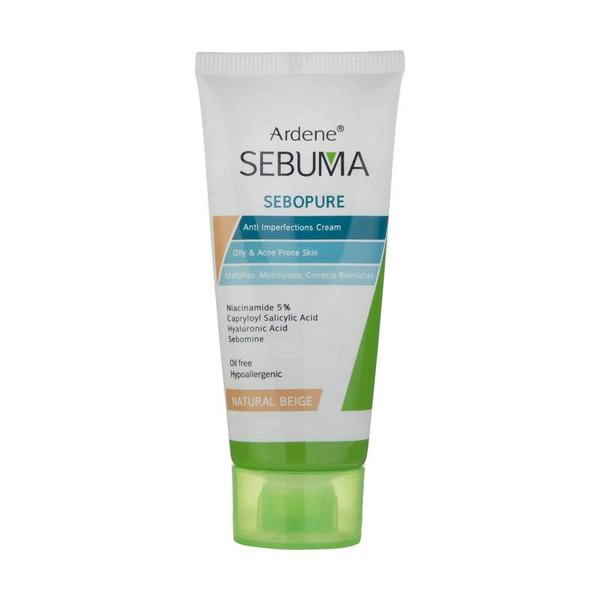کرم یکنواخت کننده بژ طبیعی پوست چرب سبوما subuma آردن 30 میلی لیتر — تصویر ۴