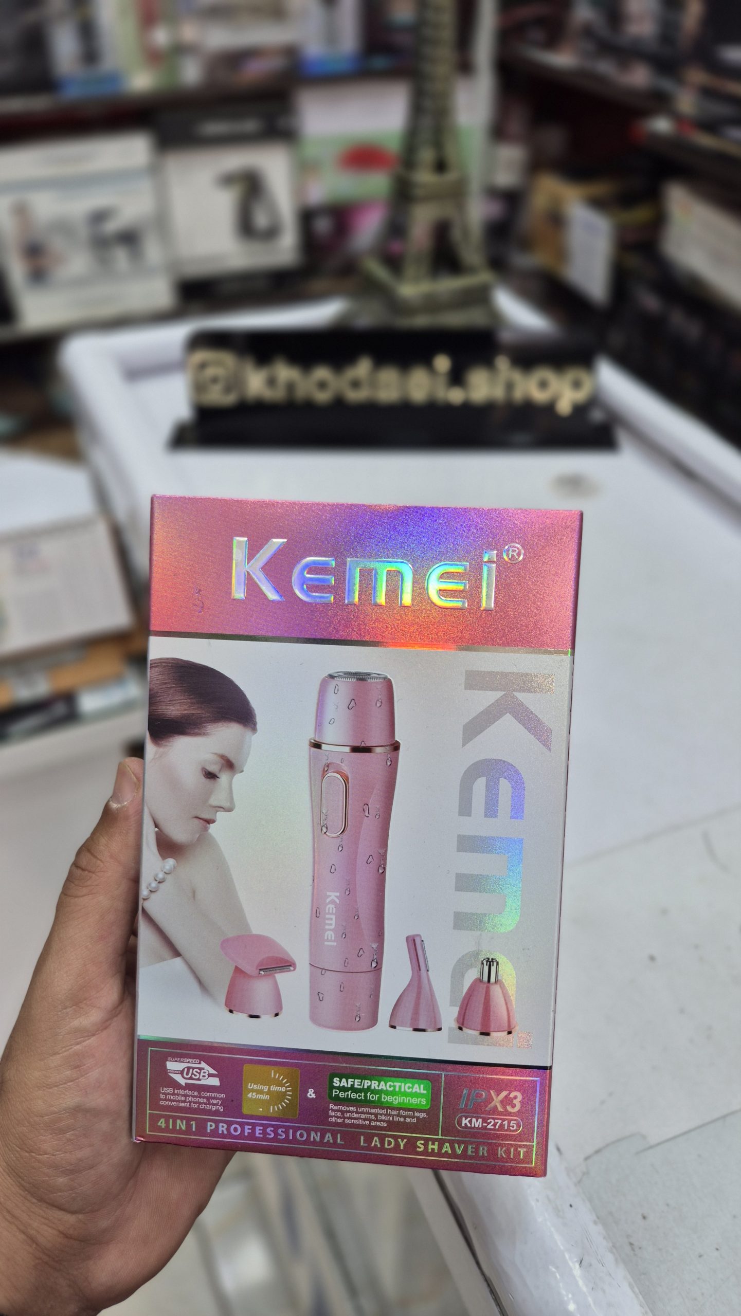 موزن گوش و بینی و خط زن کیمی مدل Km2715 — تصویر ۵