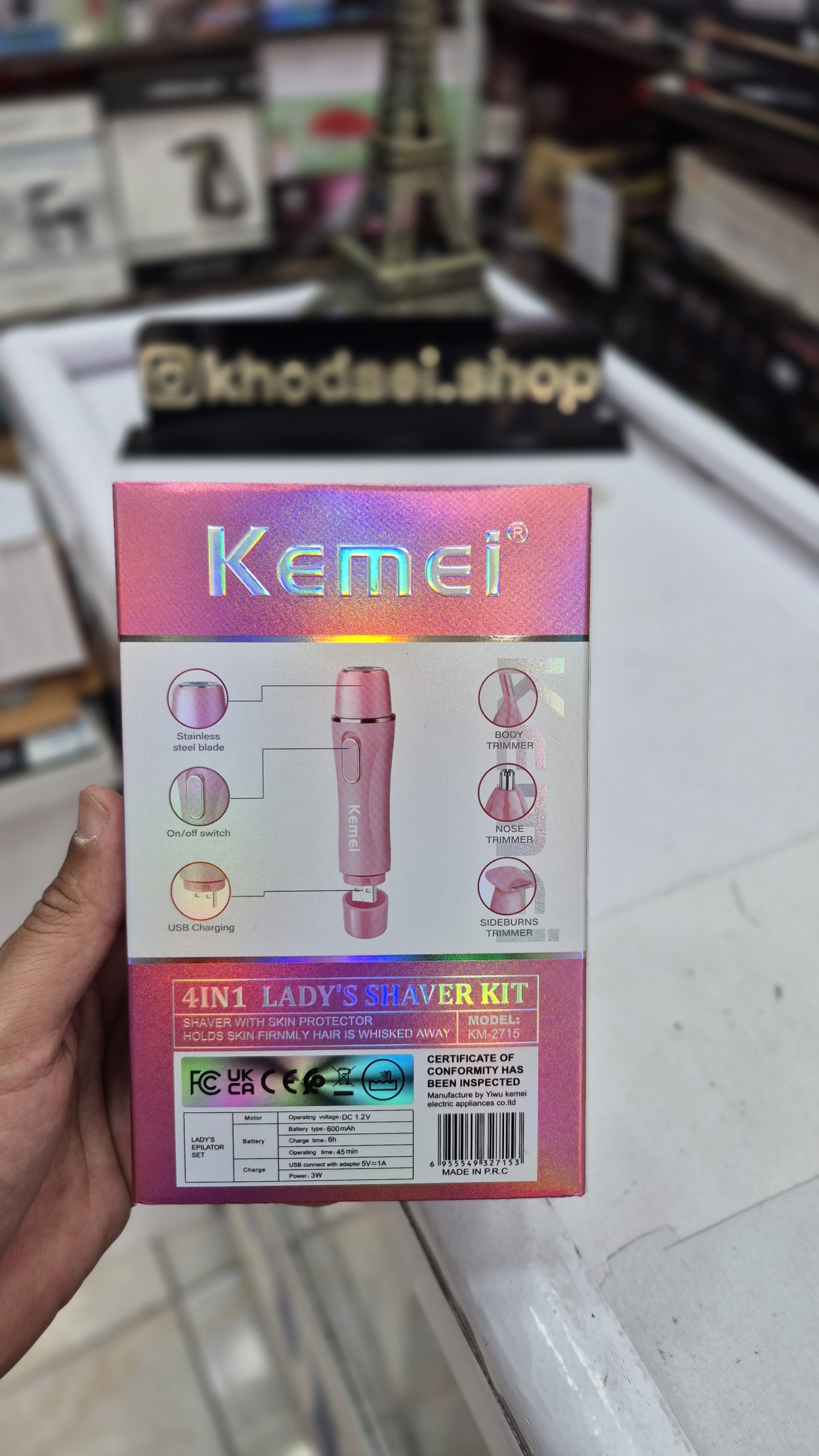 موزن گوش و بینی و خط زن کیمی مدل Km2715 — تصویر ۸