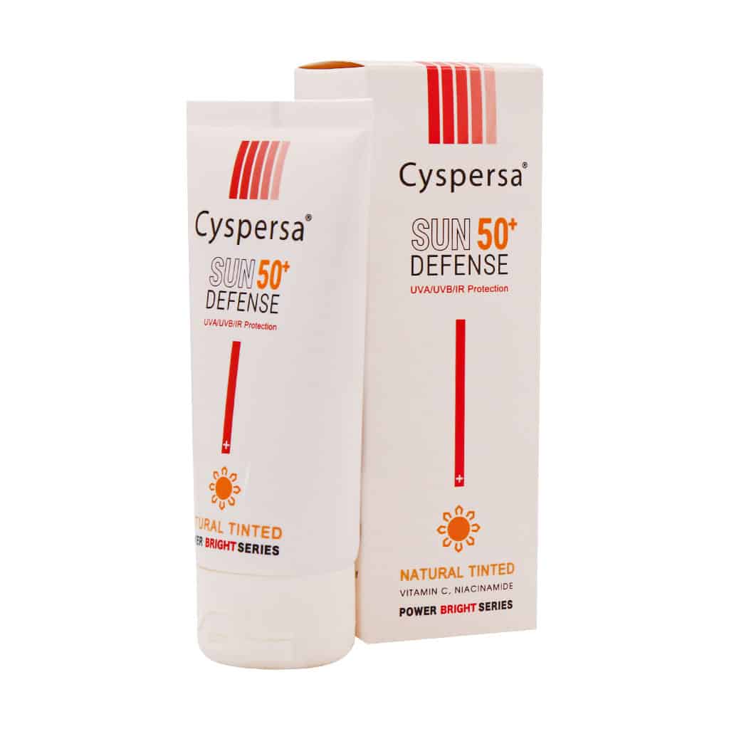 ضدآفتاب بژطبیعی روشن کننده Cyspersa سیسپرسا مدل SPF50 — تصویر ۶