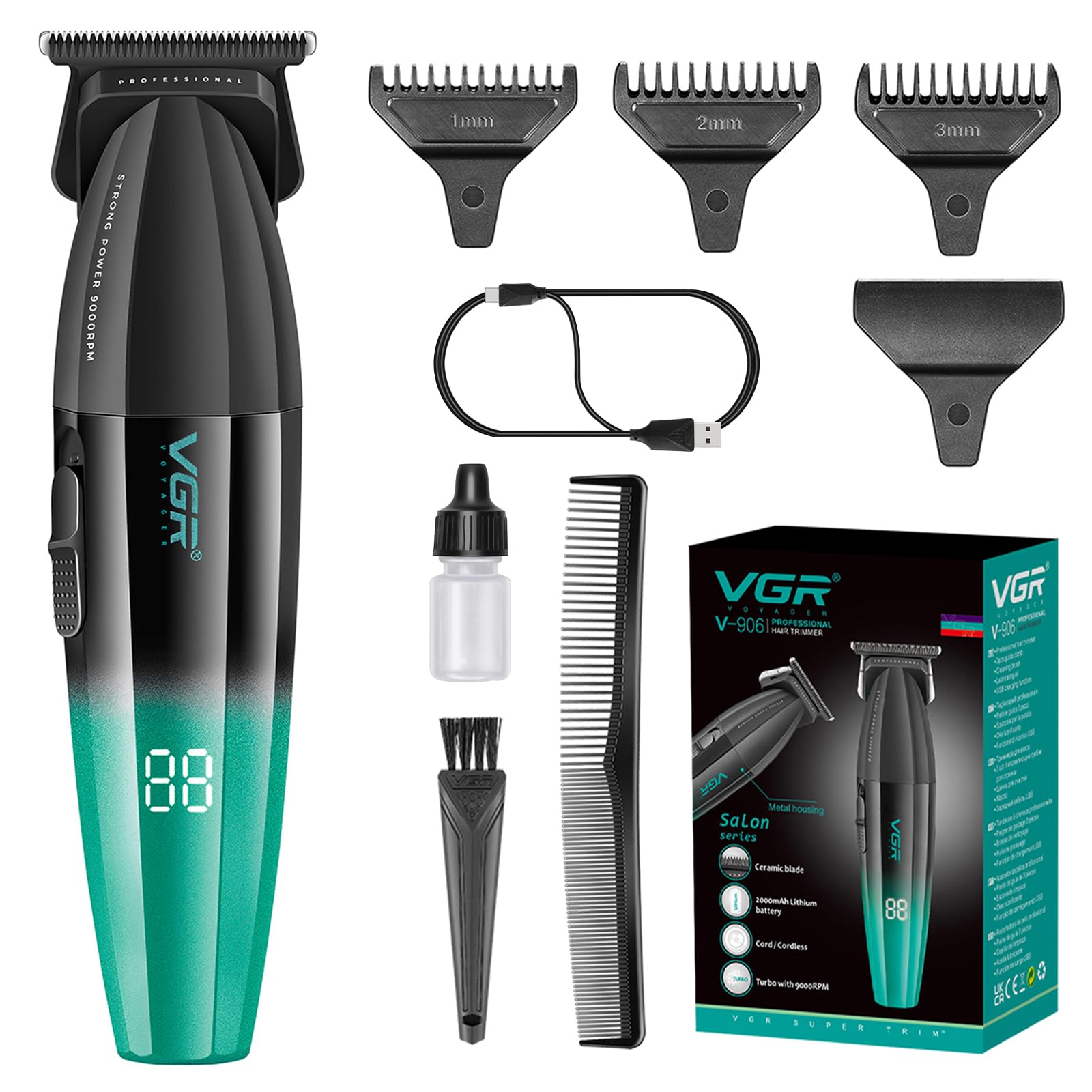 ماشین اصلاح موی سر و صورت وی جی ار مدل V-906 — تصویر ۳