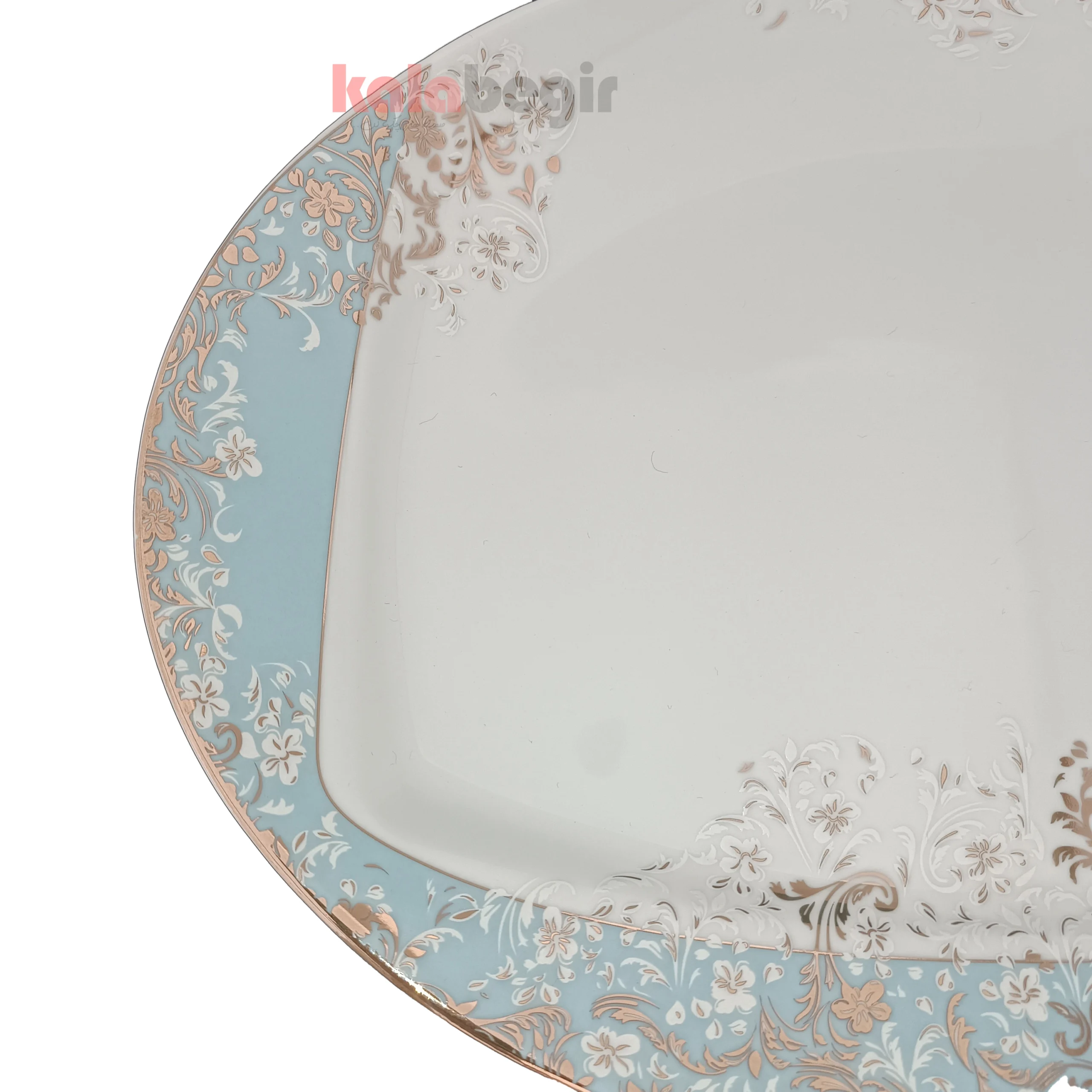 دیس 35 چینی توس طرح داستر فیروزه ای — تصویر ۳