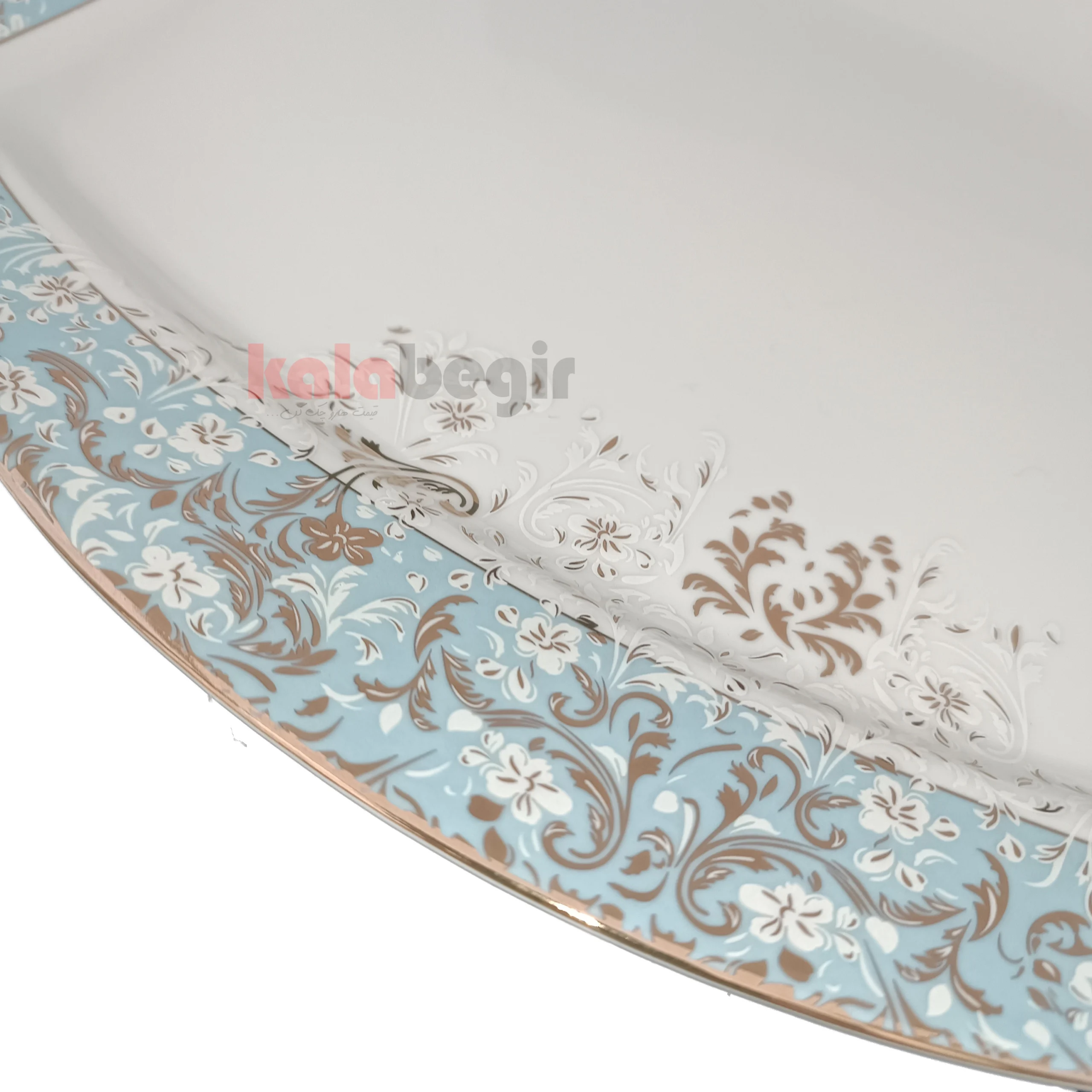 دیس 35 چینی توس طرح داستر فیروزه ای — تصویر ۵