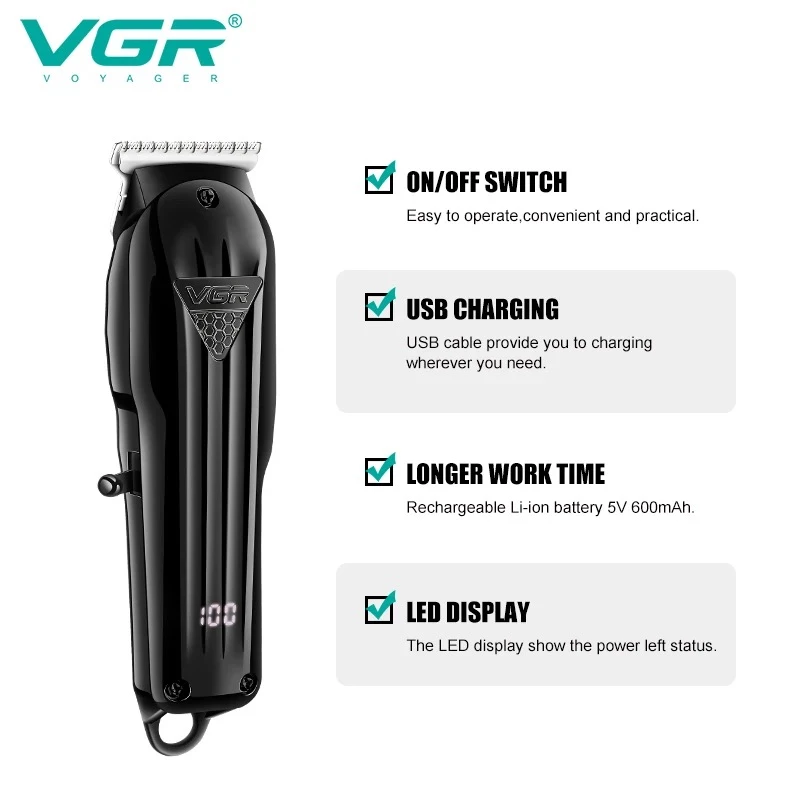 ماشین اصلاح موی سر و صورت وی جی ار مدل V-982 — تصویر ۶